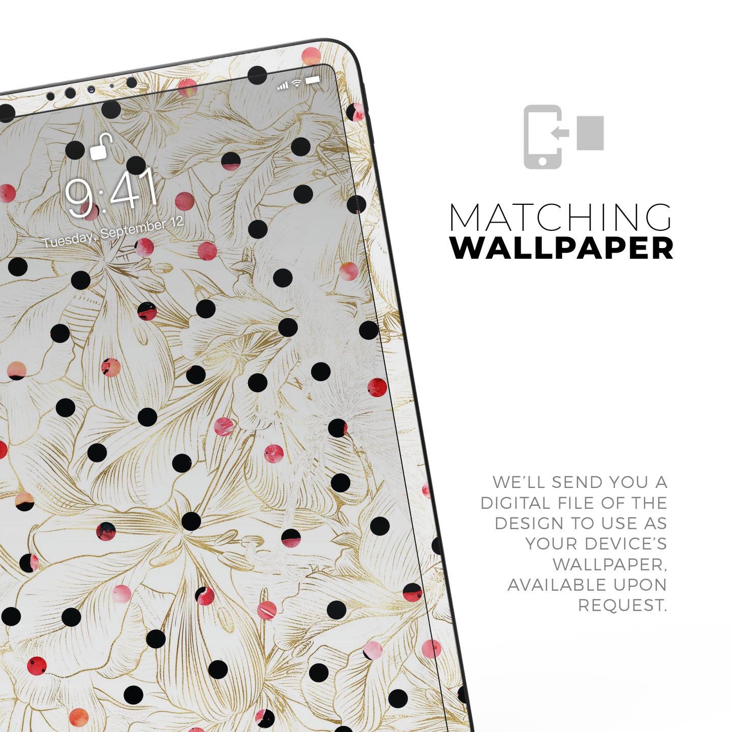 Karamfila Watercolo Poppies V17 full-body skin decal for Apple devices, featuring vibrant poppy design and premium 3M materials.