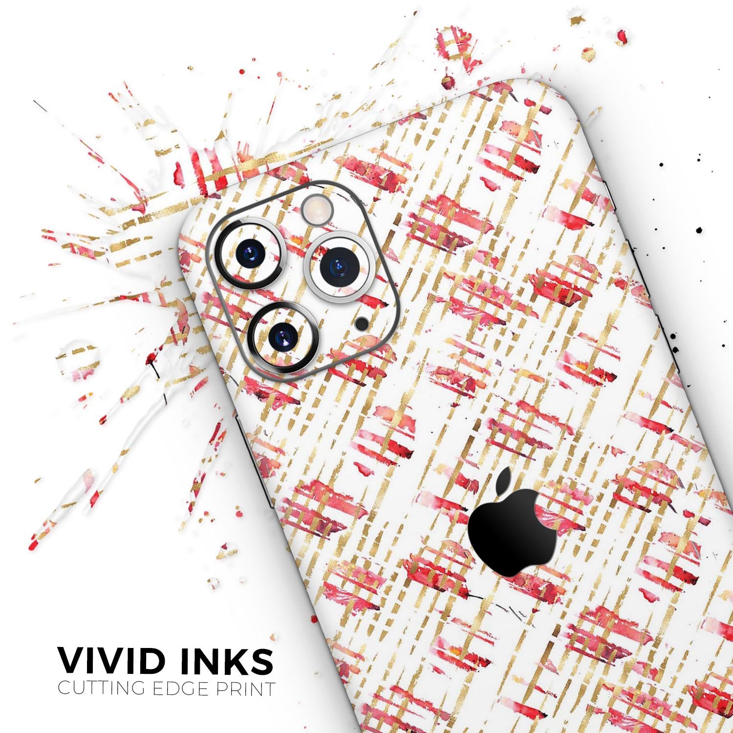 Karamfila Watercolo Poppies V18 skin for Apple iPhone, showcasing vibrant poppy design on a sleek vinyl surface.