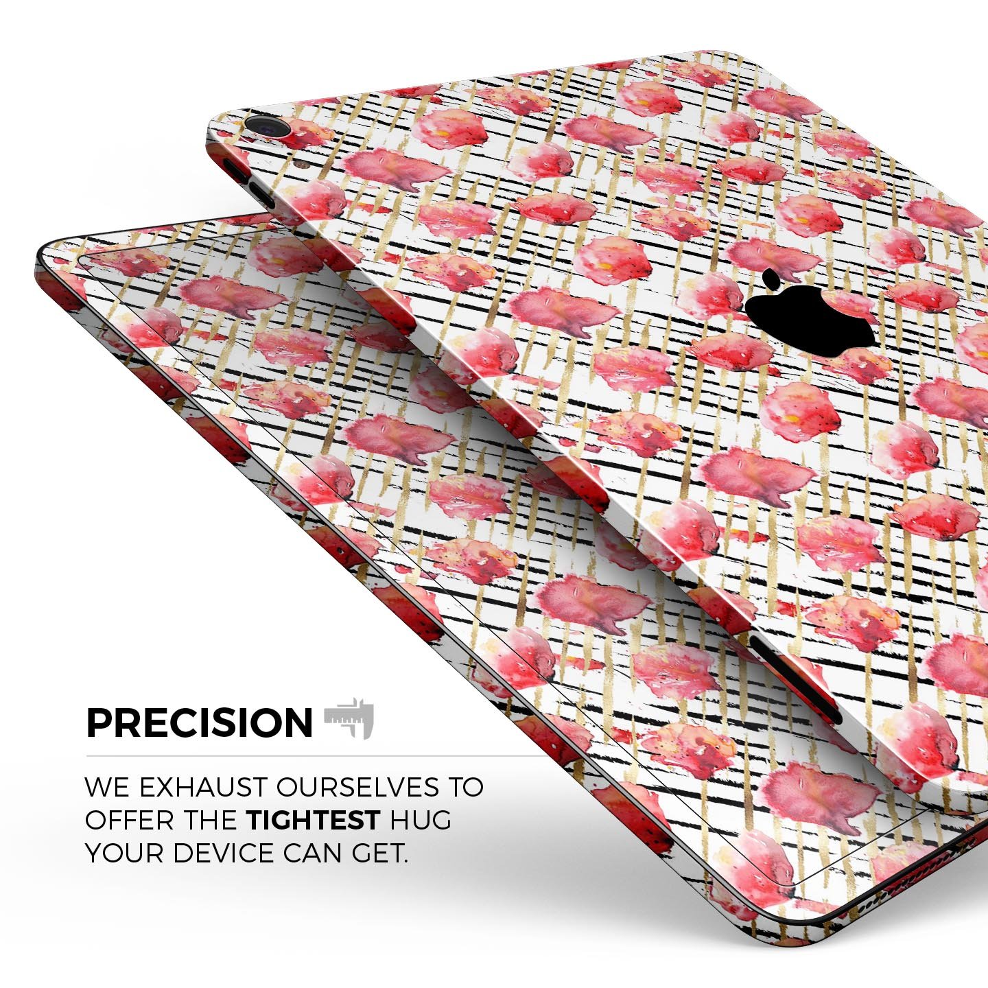 Karamfila Watercolo Poppies V24 full-body skin decal for Apple devices, featuring vibrant poppy design and premium 3M materials.