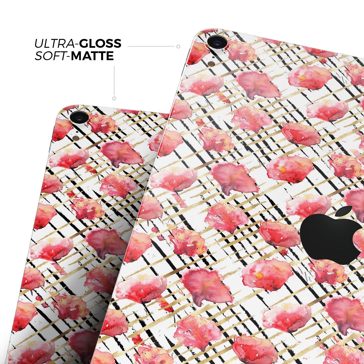 Karamfila Watercolo Poppies V24 full-body skin decal for Apple devices, featuring vibrant poppy design and premium 3M materials.