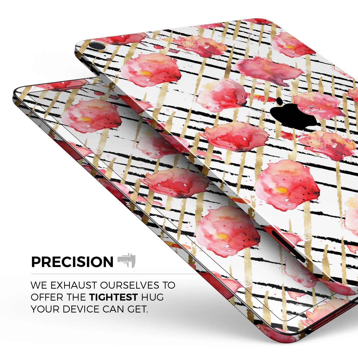 Karamfila Watercolo Poppies V25 full-body skin decal for Apple devices, featuring vibrant poppy design and premium 3M materials.