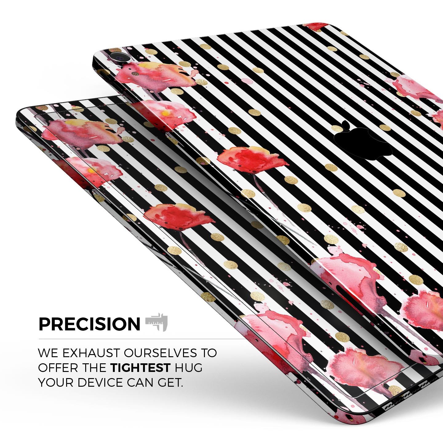 Karamfila Watercolo Poppies V28 full-body skin decal for Apple devices, featuring vibrant poppy design and premium 3M materials.