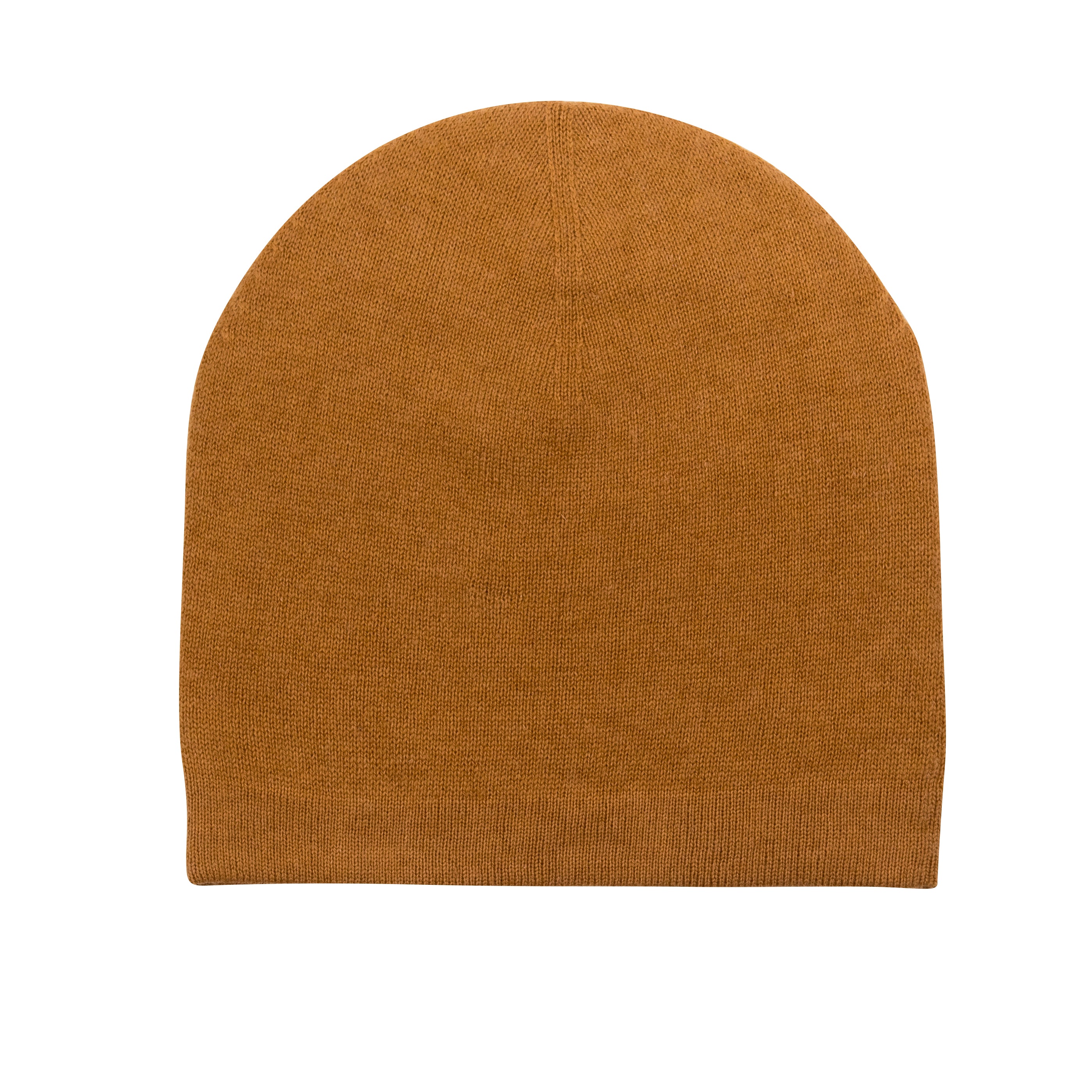 Luxuriöse Kaschmirmütze Beanie in braun, handgewebt aus 100% Kaschmir, leicht und warm, unisex Design.