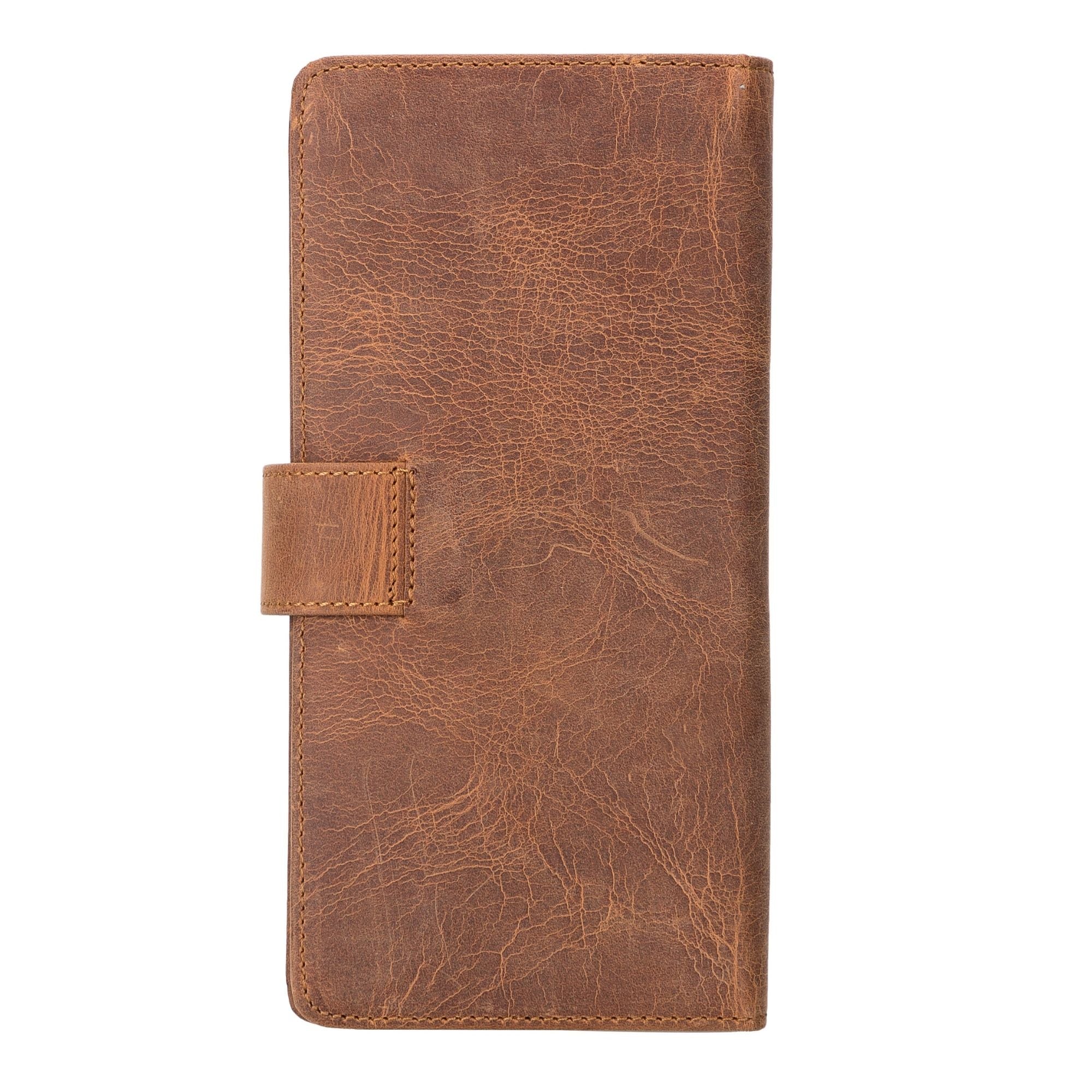 Lander Leather Phone Wallet showcasing its elegant design, multiple card compartments, and dedicated phone slot, crafted from high-quality leather.