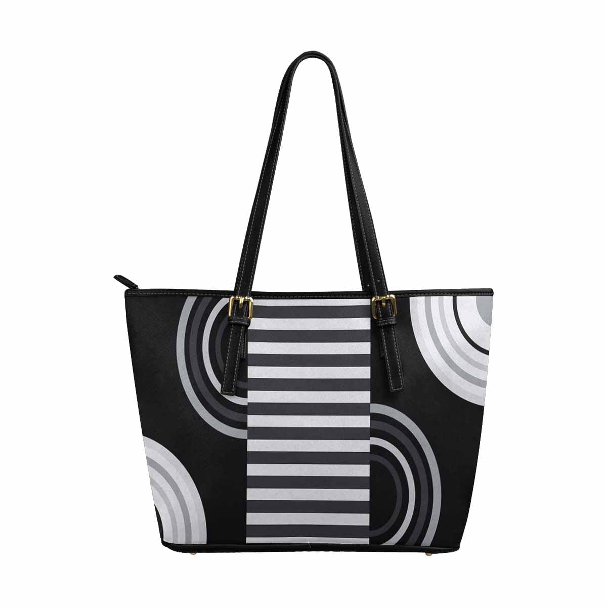 Large Leather Tote Shoulder Bag in multicolor, showcasing its spacious design and stylish appearance, perfect for various occasions.