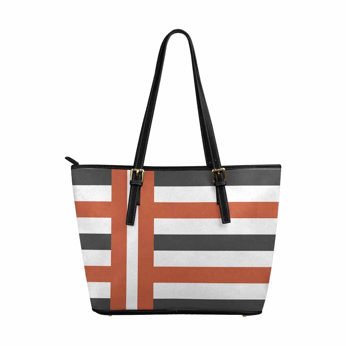 Large Leather Tote Shoulder Bag in multicolor, showcasing its spacious design and stylish appearance.