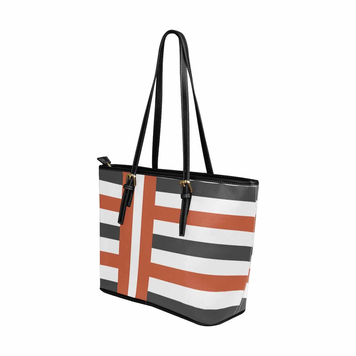 Large Leather Tote Shoulder Bag in multicolor, showcasing its spacious design and stylish appearance.