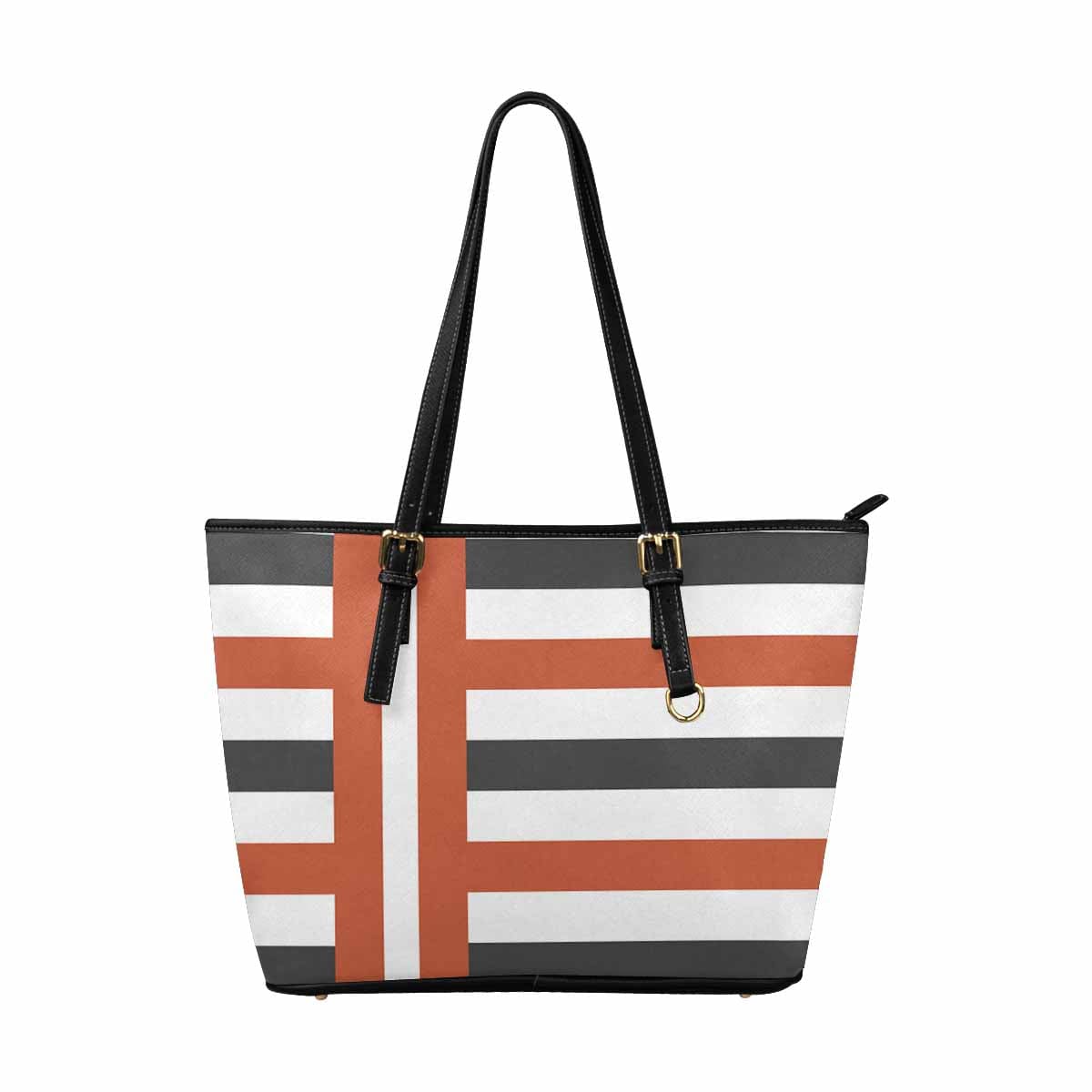 Large Leather Tote Shoulder Bag in multicolor, showcasing its spacious design and stylish appearance.