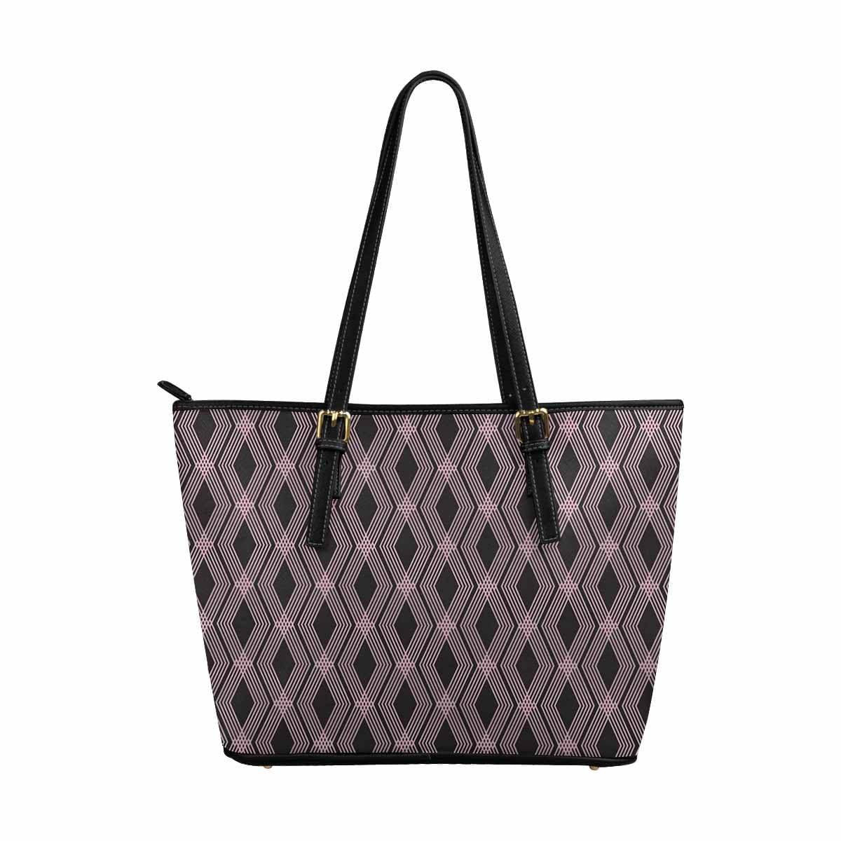 Large Leather Tote Shoulder Bag in multicolor, showcasing its spacious design and stylish appearance.