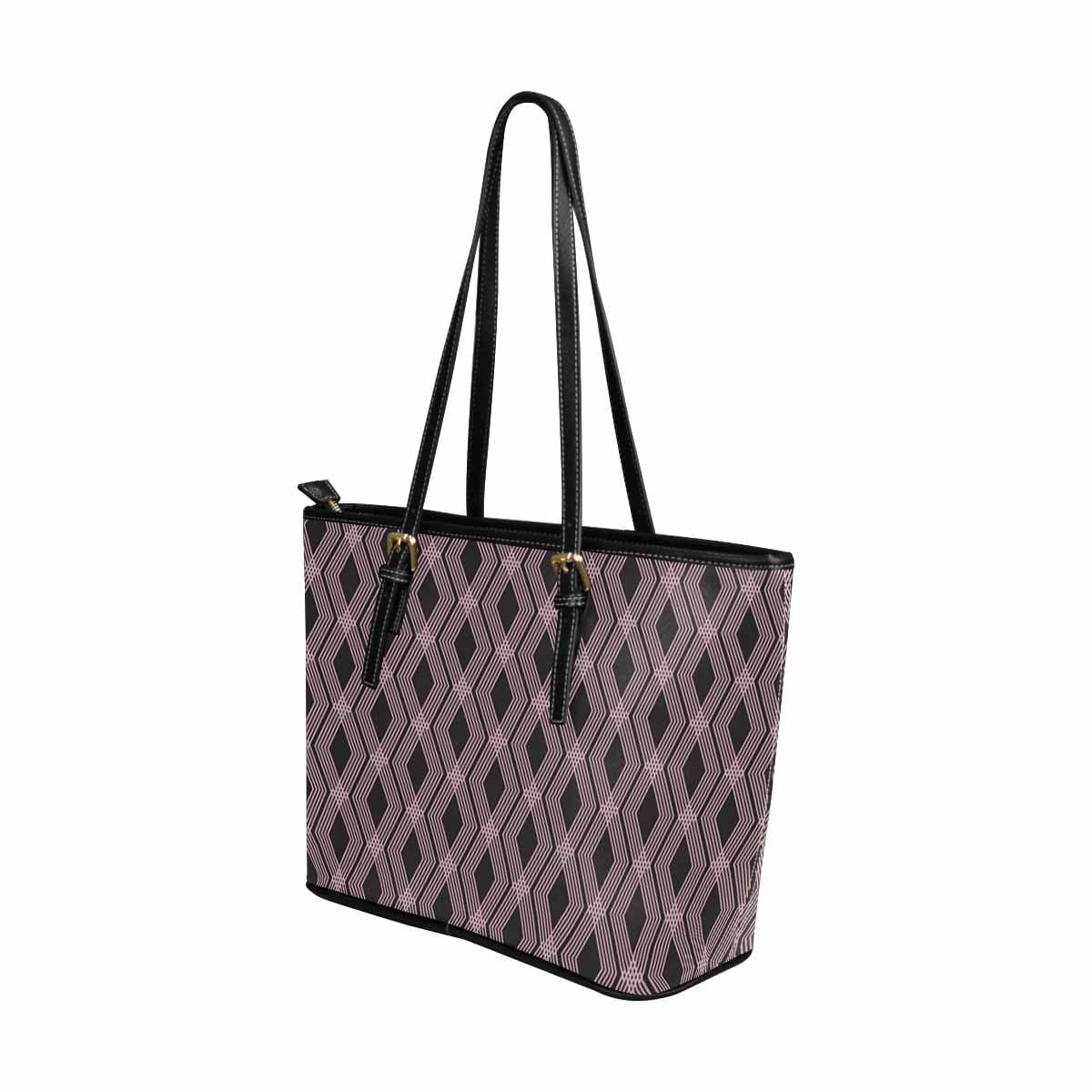 Large Leather Tote Shoulder Bag in multicolor, showcasing its spacious design and stylish appearance.