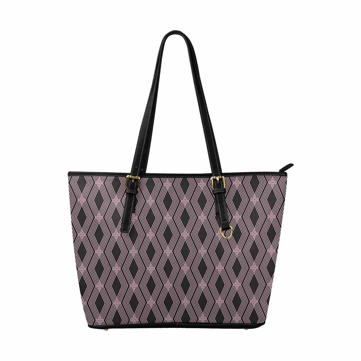 Large Leather Tote Shoulder Bag in multicolor, showcasing its spacious design and stylish appearance.