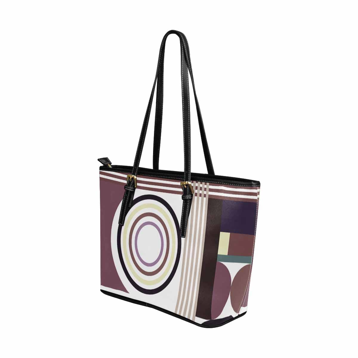 Large Leather Tote Shoulder Bag in multicolor, showcasing its spacious design and durable PU leather material.