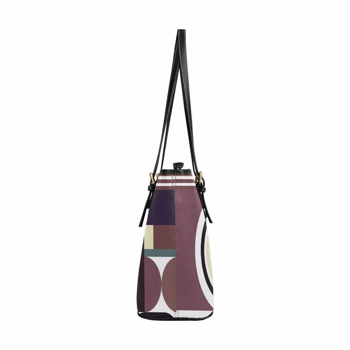 Large Leather Tote Shoulder Bag in multicolor, showcasing its spacious design and durable PU leather material.