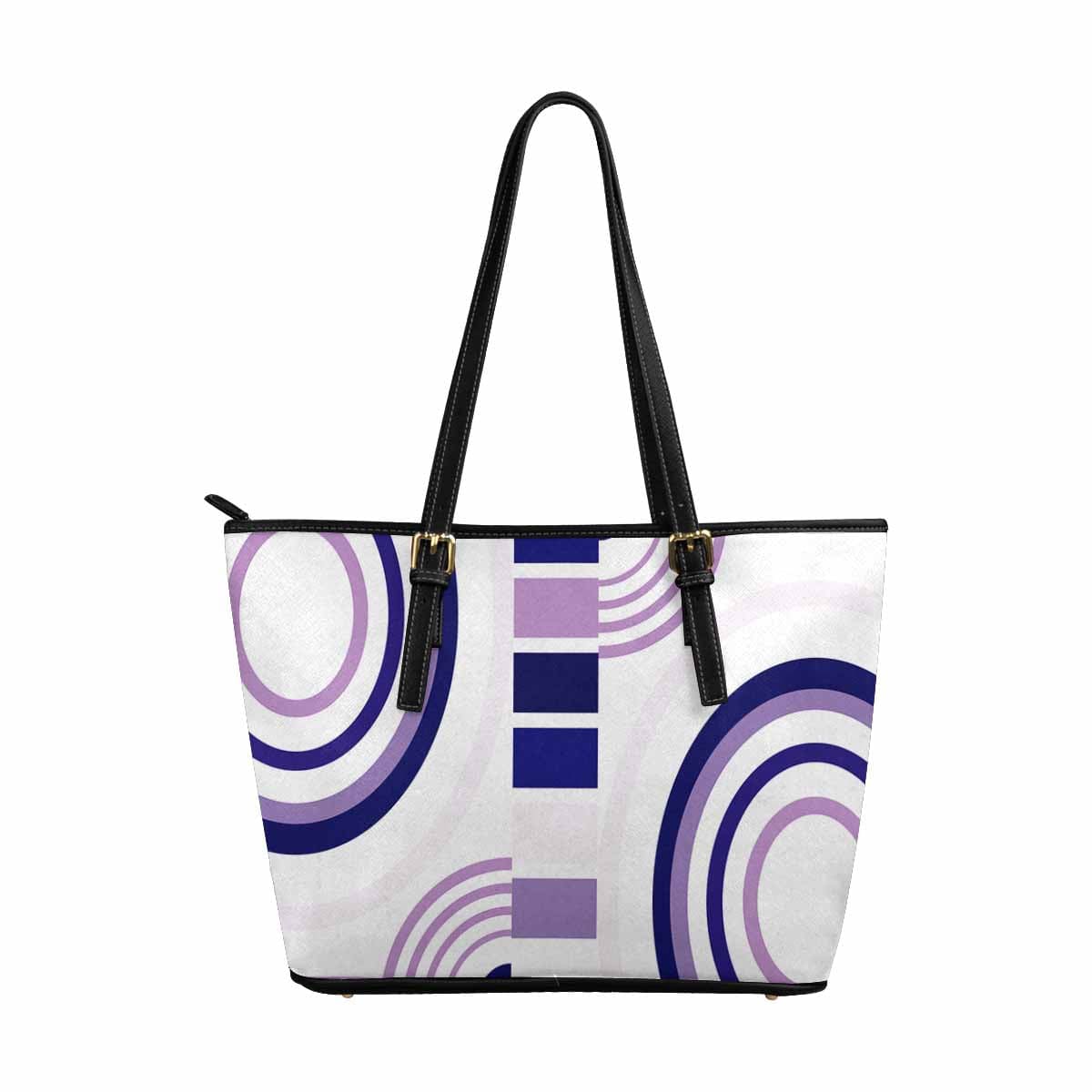 Large Leather Tote Shoulder Bag in multicolor, showcasing its spacious design and durable PU leather material.