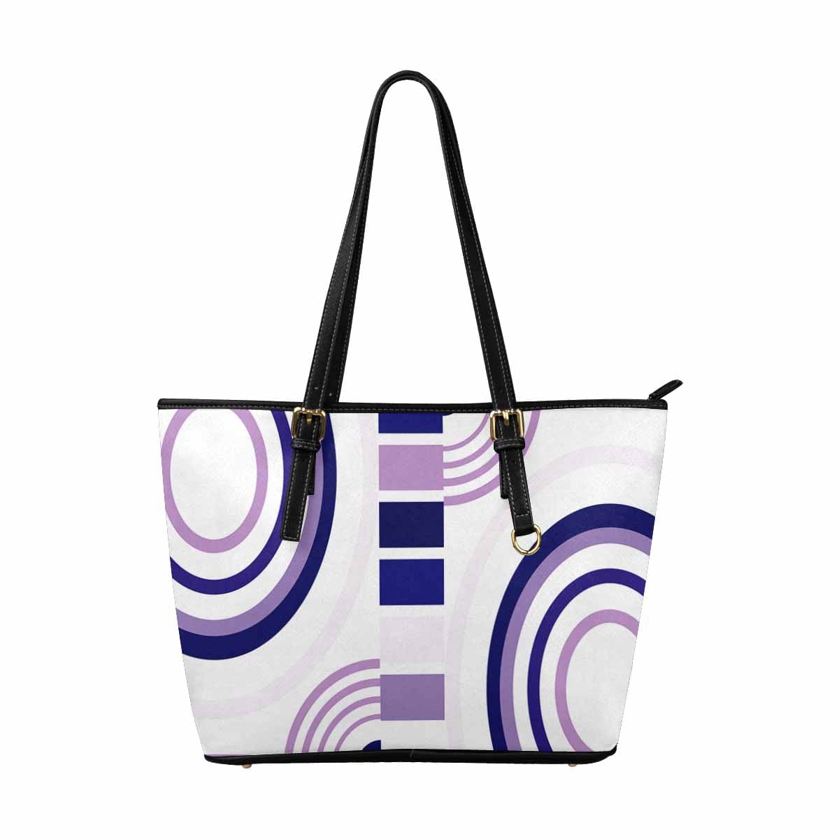 Large Leather Tote Shoulder Bag in multicolor, showcasing its spacious design and durable PU leather material.