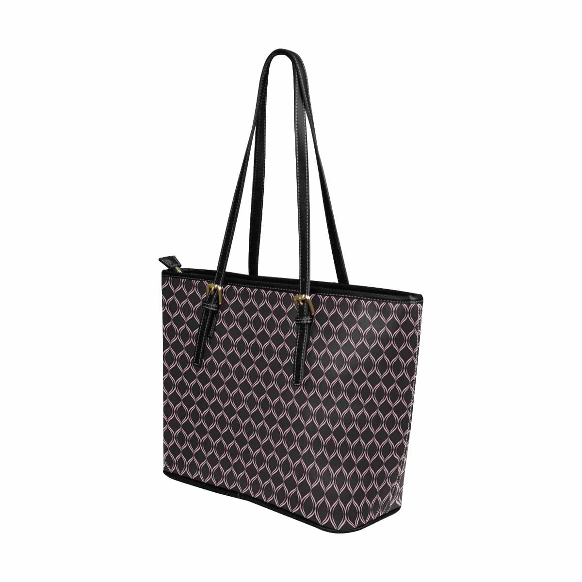 Large Leather Tote Shoulder Bag in multicolor, showcasing its spacious design and stylish appearance.