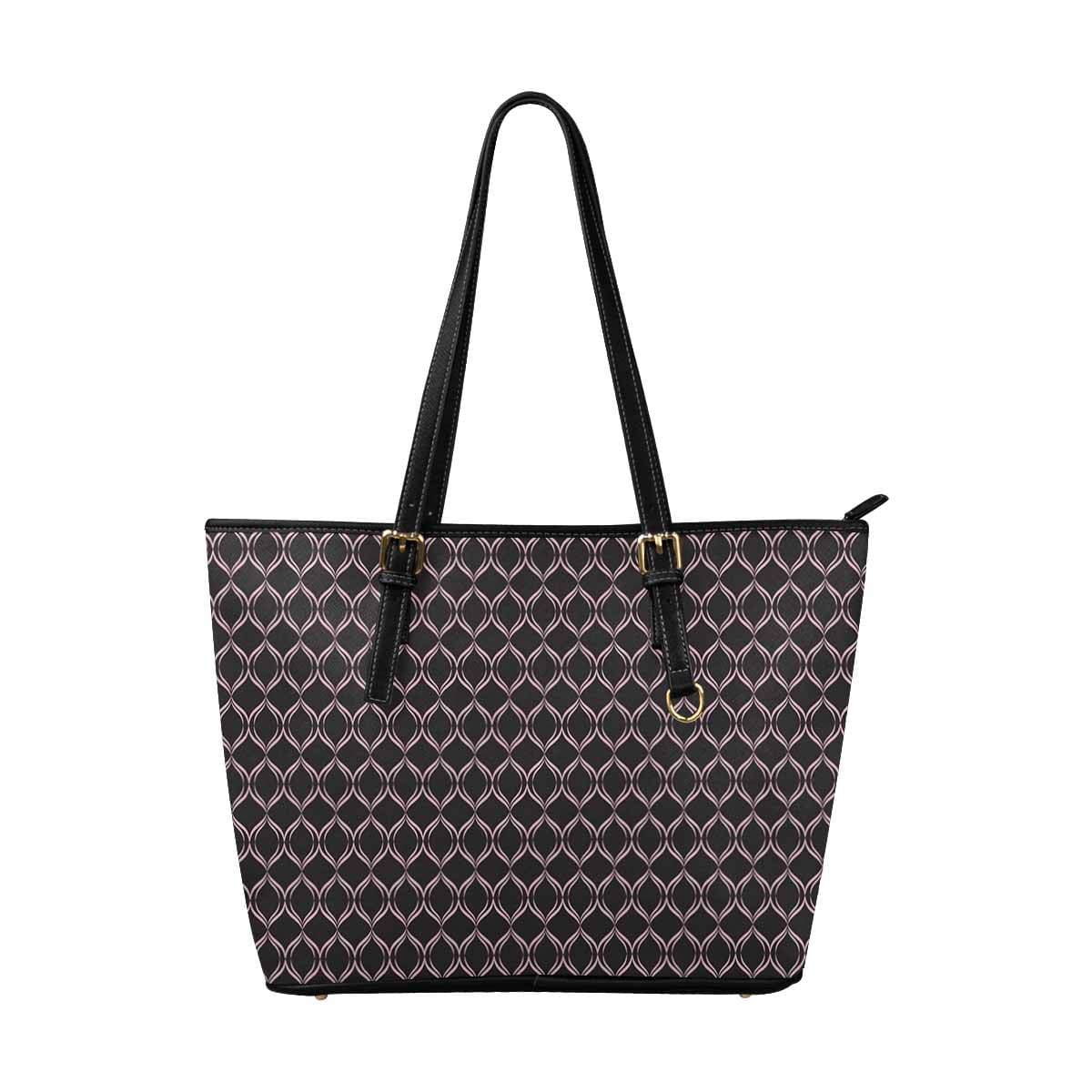 Large Leather Tote Shoulder Bag in multicolor, showcasing its spacious design and stylish appearance.