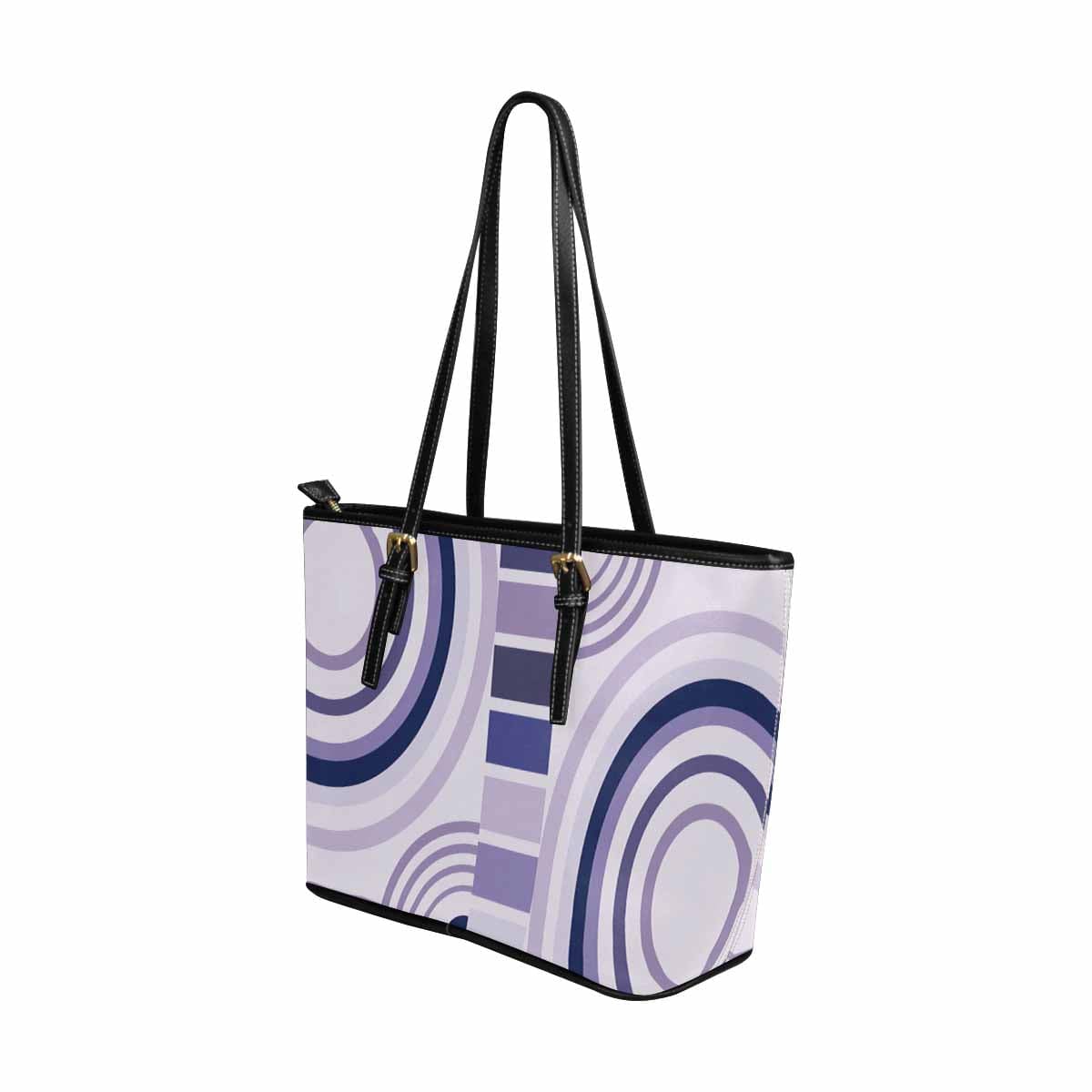 Large Leather Tote Shoulder Bag in multicolor, showcasing its spacious design and durable PU leather material.