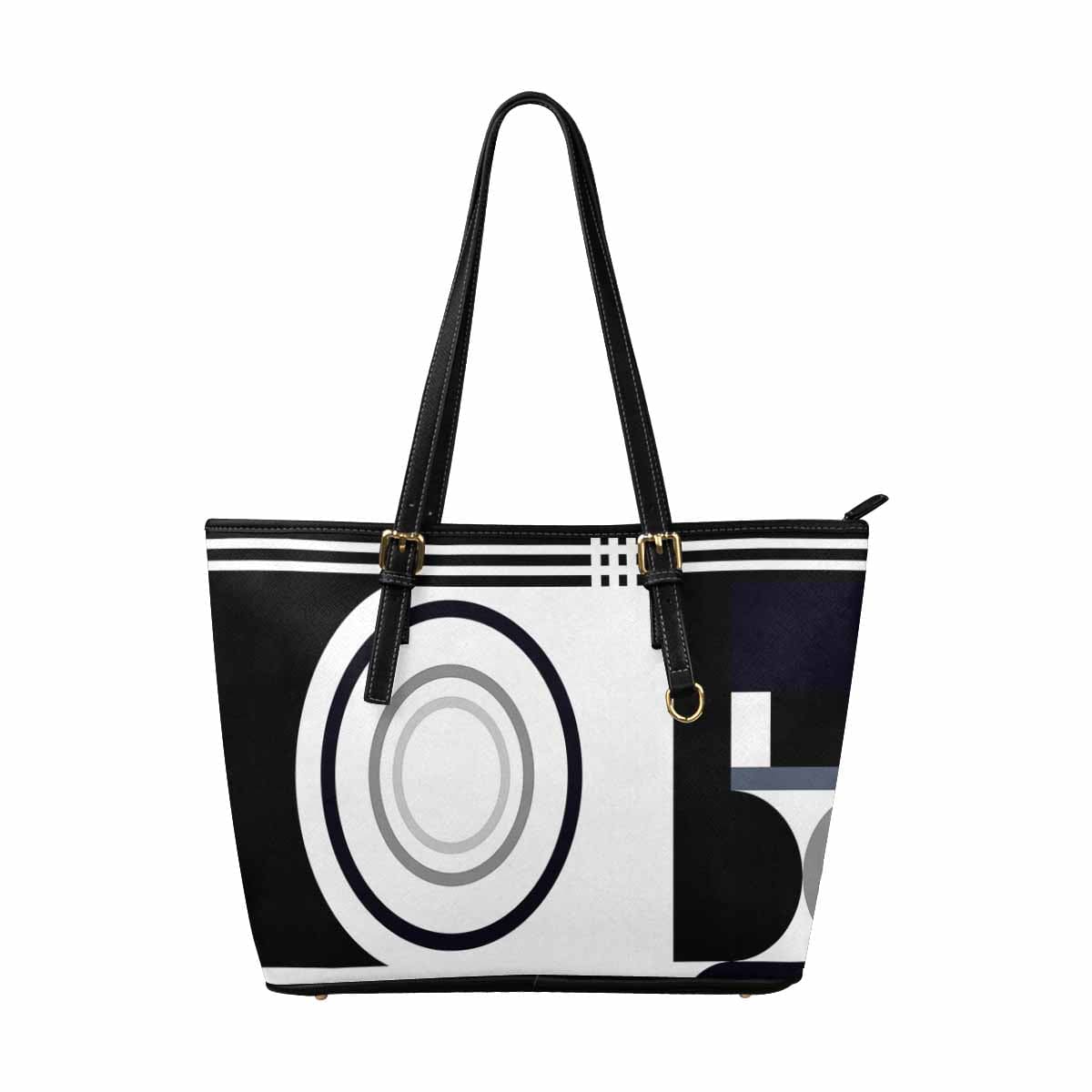 Large Leather Tote Shoulder Bag in multicolor, showcasing its spacious design and stylish appearance.