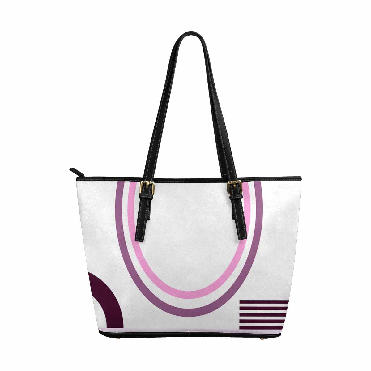 Large Leather Tote Shoulder Bag in multicolor, showcasing its spacious design and durable PU leather material.