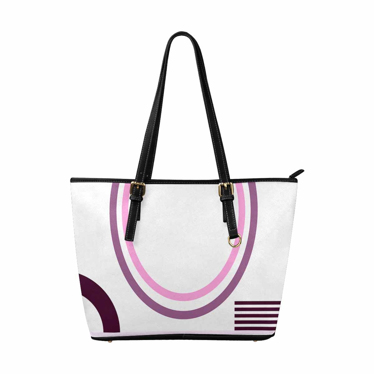 Large Leather Tote Shoulder Bag in multicolor, showcasing its spacious design and durable PU leather material.