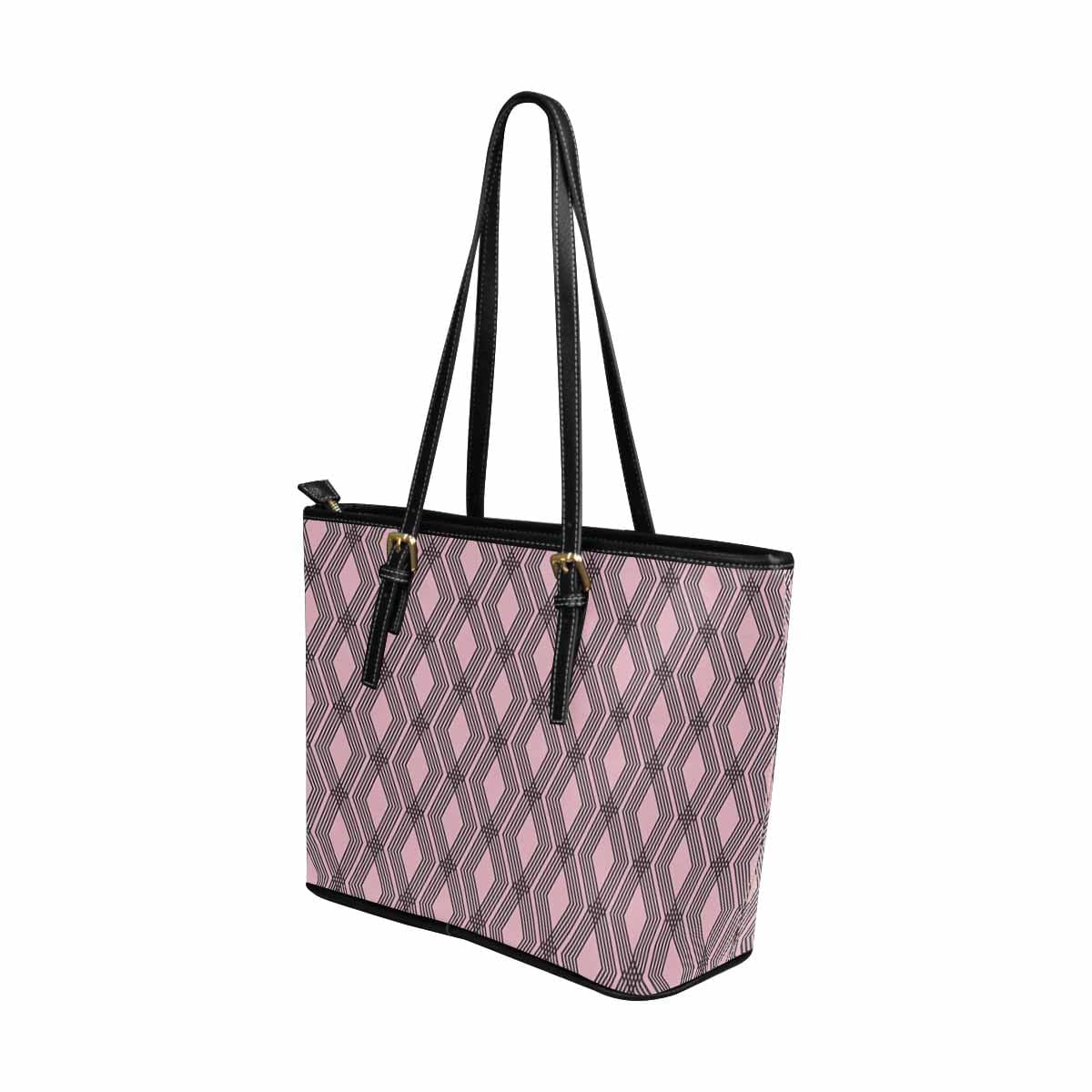 Large Leather Tote Shoulder Bag in multicolor, showcasing its spacious design and stylish appearance.