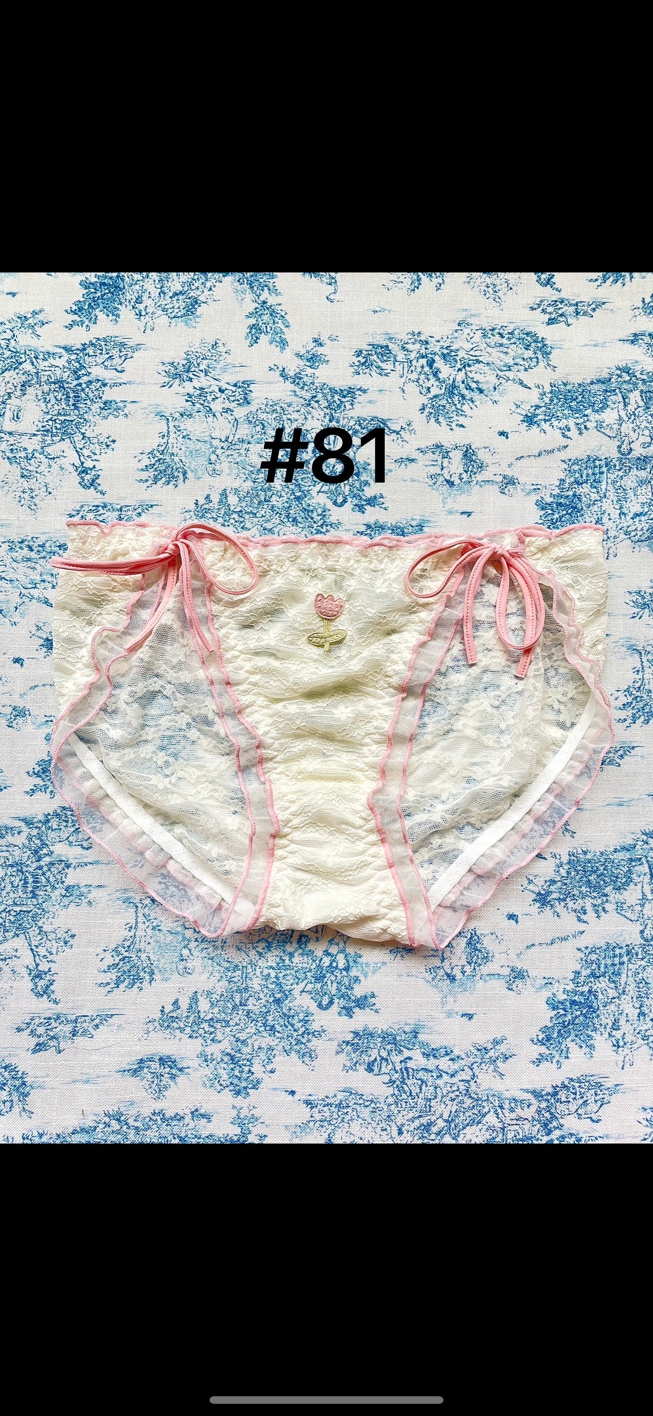 Large size lace coquette panties with floral design, made from soft mesh and cotton for comfort.