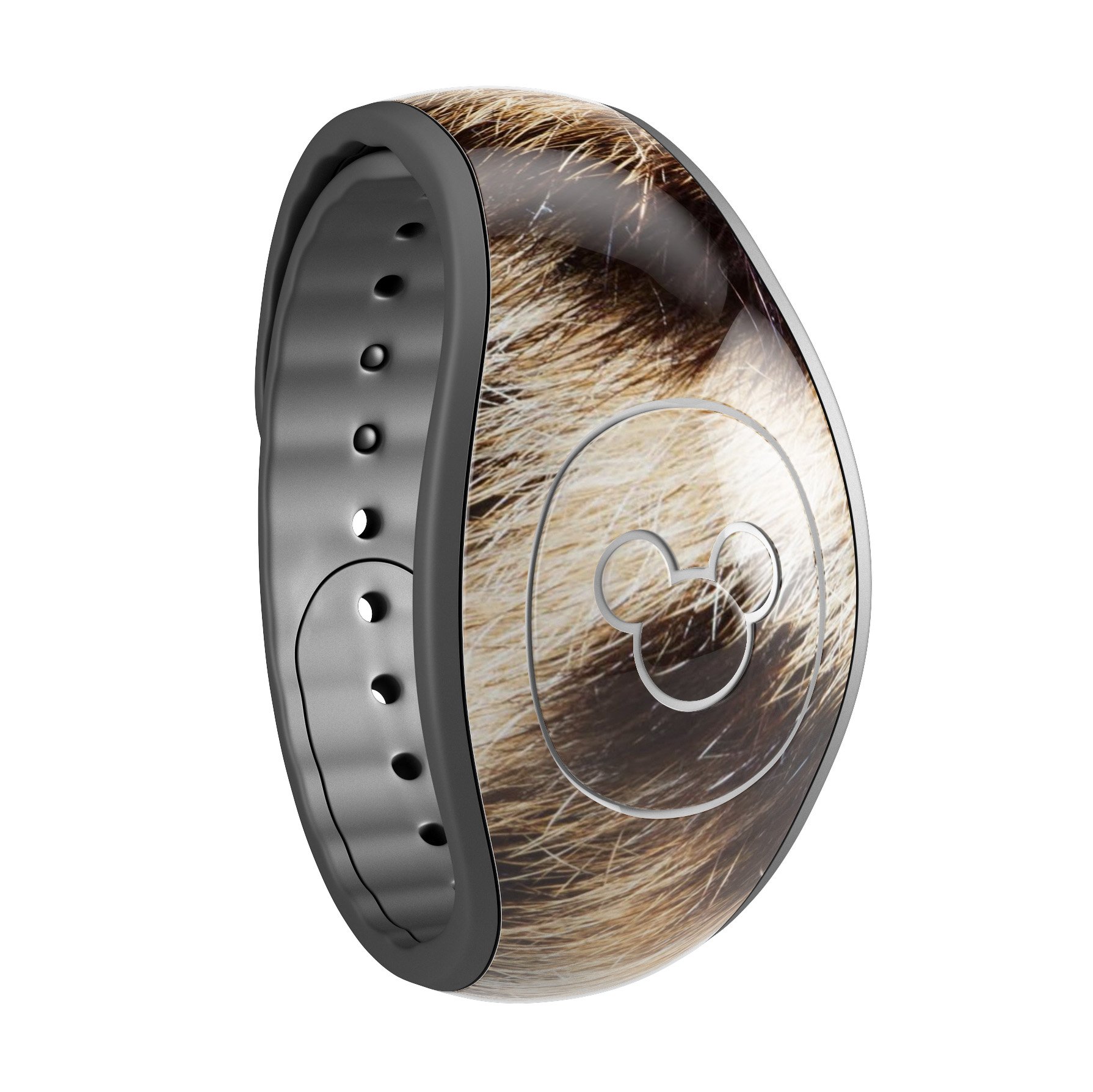 Leopard Furry Animal Hide decal skin wrap kit for Disney Magic Band, showcasing a stylish and protective design.