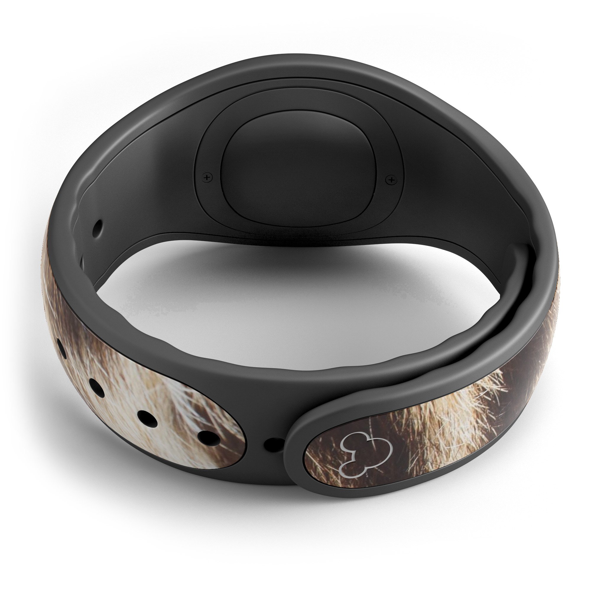 Leopard Furry Animal Hide decal skin wrap kit for Disney Magic Band, showcasing a stylish and protective design.