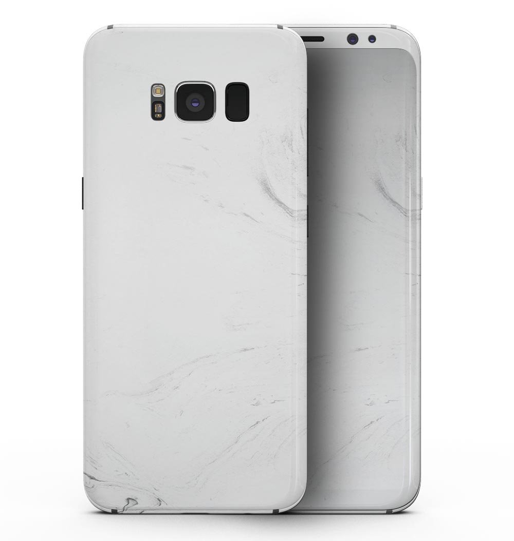 Light 19 Textured Marble skin for Samsung Galaxy S8, showcasing a stylish marble design that fits perfectly on the device.