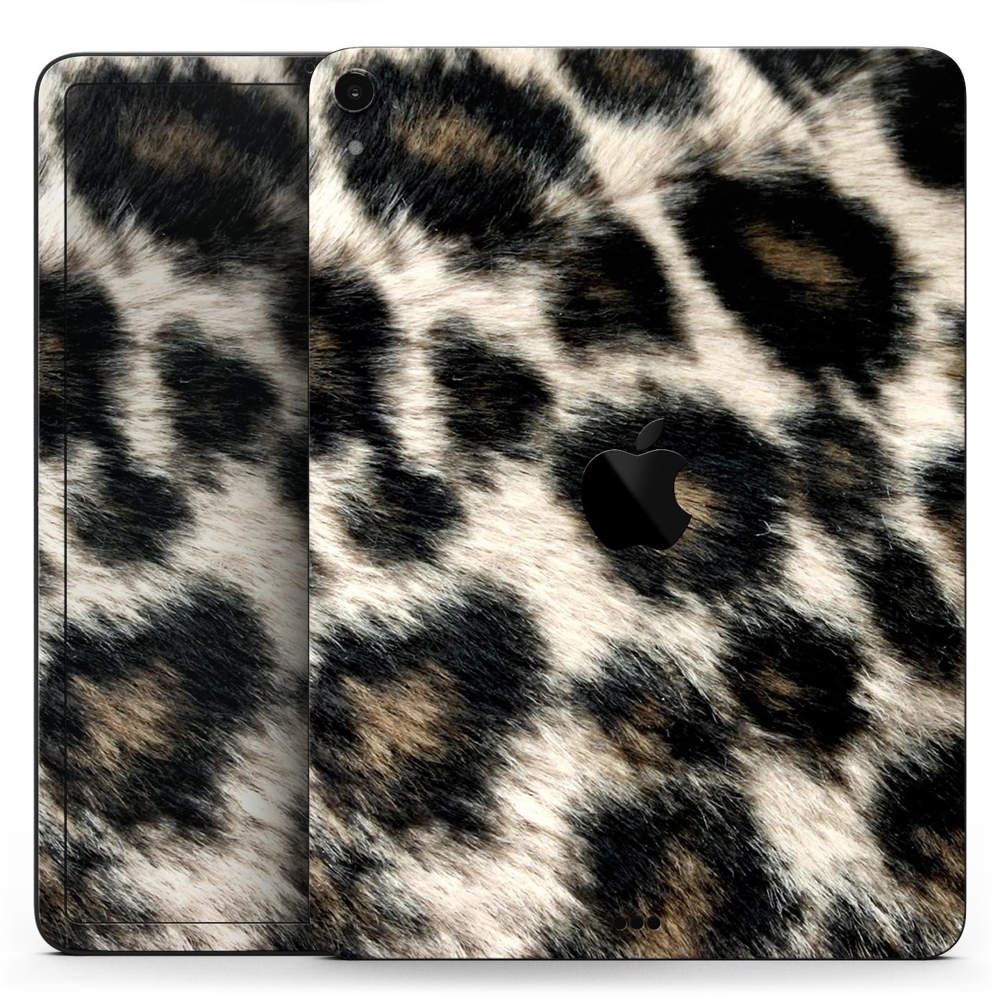 Light Leopard Fur Full Body Skin Decal for Apple iPad Pro 12.9", showcasing a stylish leopard print design.