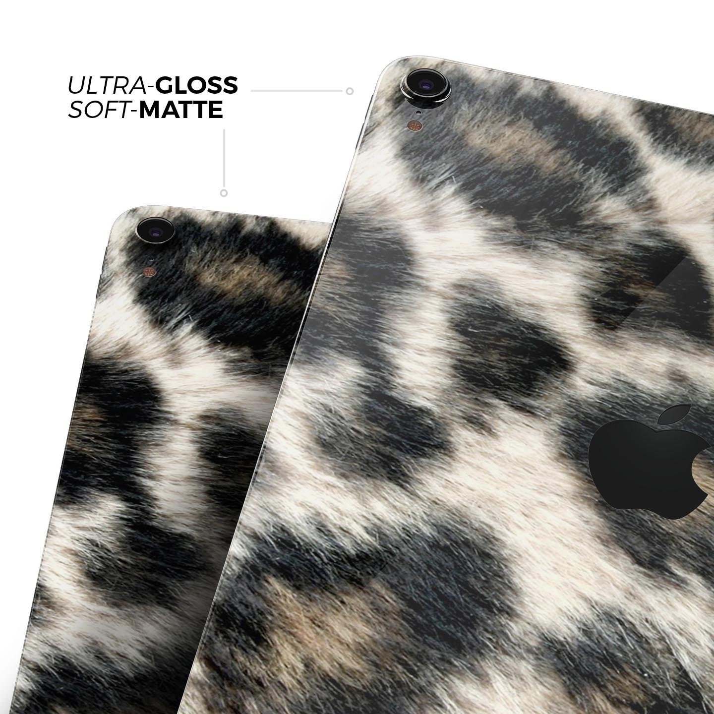 Light Leopard Fur Full Body Skin Decal for Apple iPad Pro 12.9", showcasing a stylish leopard print design.