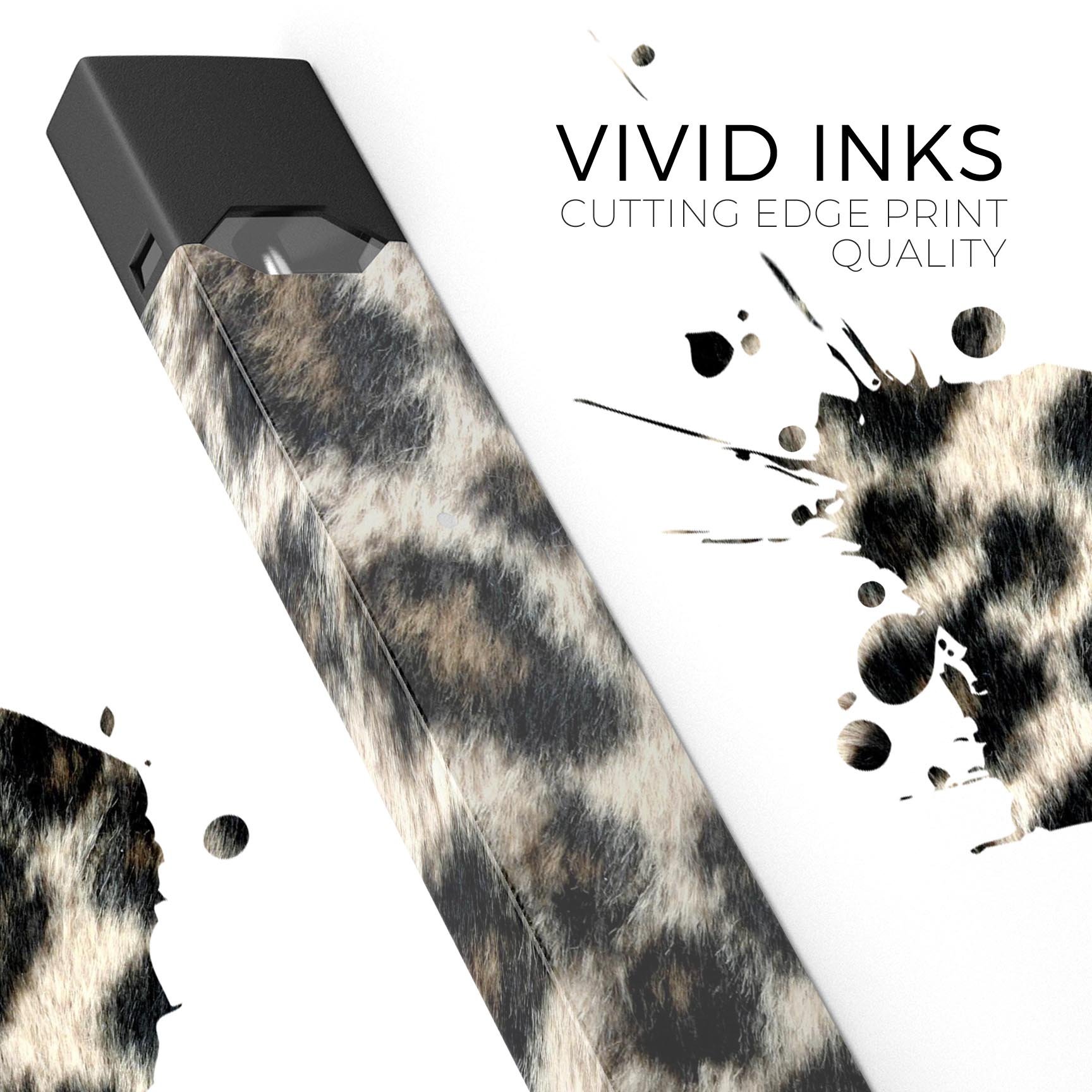 Light Leopard Fur premium decal skin-wrap sticker for JUUL vaping device, showcasing a stylish and protective design.