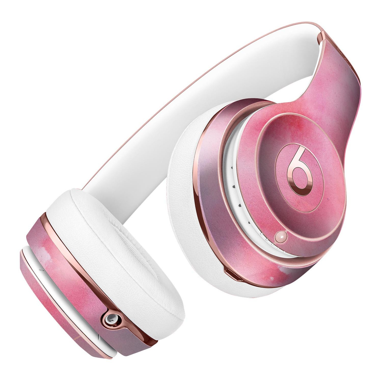 Light Pink 3 Absorbed Watercolor Texture Skin Kit for Beats by Dre Solo 3 Wireless Headphones, showcasing a stylish design and premium quality.