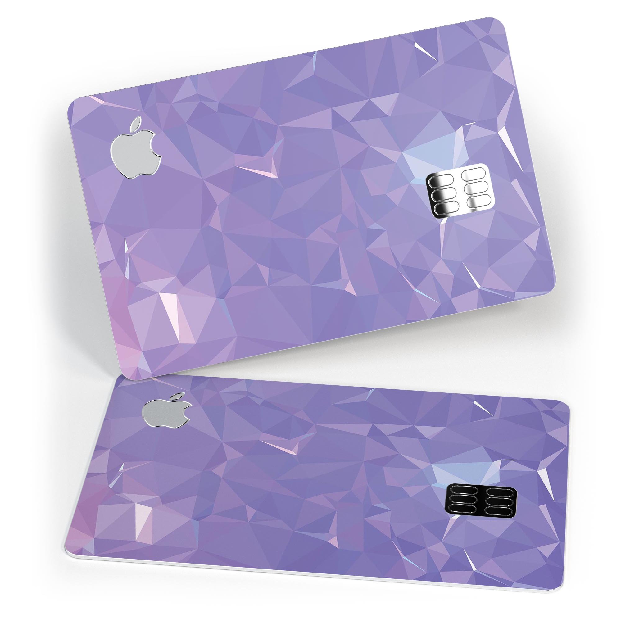 Light Purple Geometric V13 decal skin for Apple Card, showcasing a stylish geometric design and premium vinyl material.