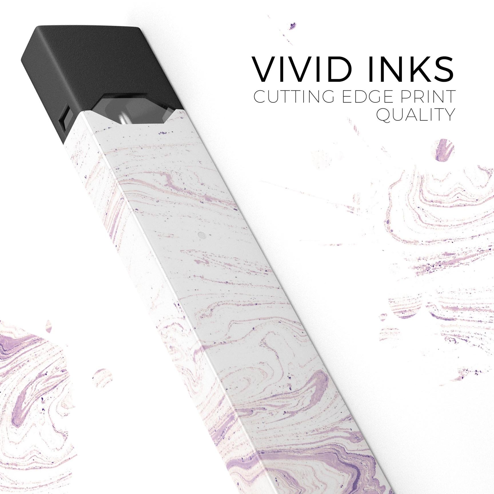 Light Purple Textured Marble skin wrap for JUUL device, showcasing a stylish design with a textured marble finish.