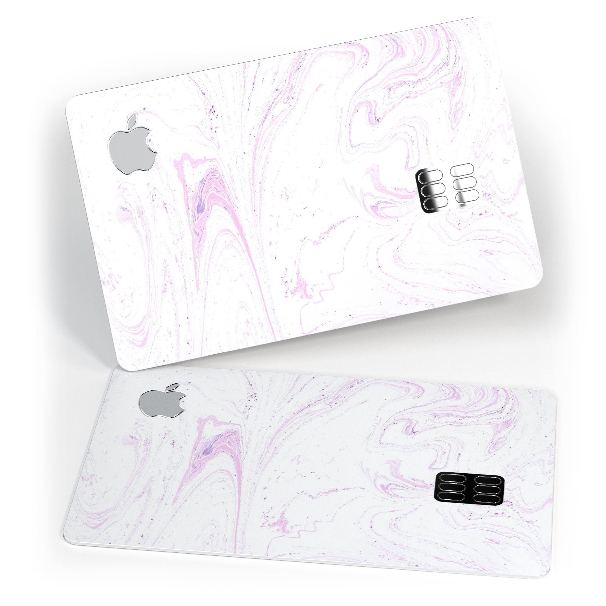 Light Purple Textured Marble skin for Apple Card, showcasing a stylish design with a premium finish.