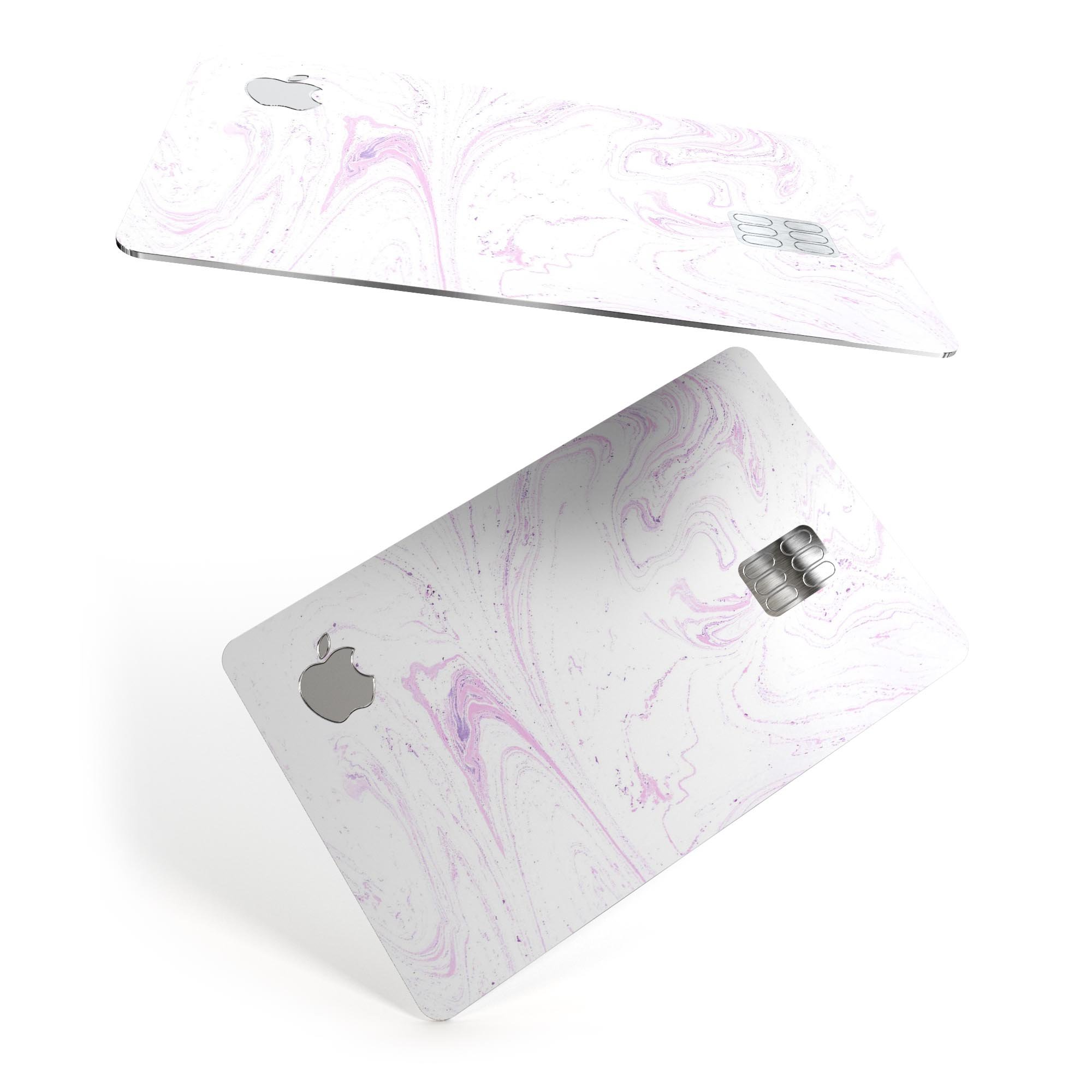 Light Purple Textured Marble skin for Apple Card, showcasing a stylish design with a premium finish.