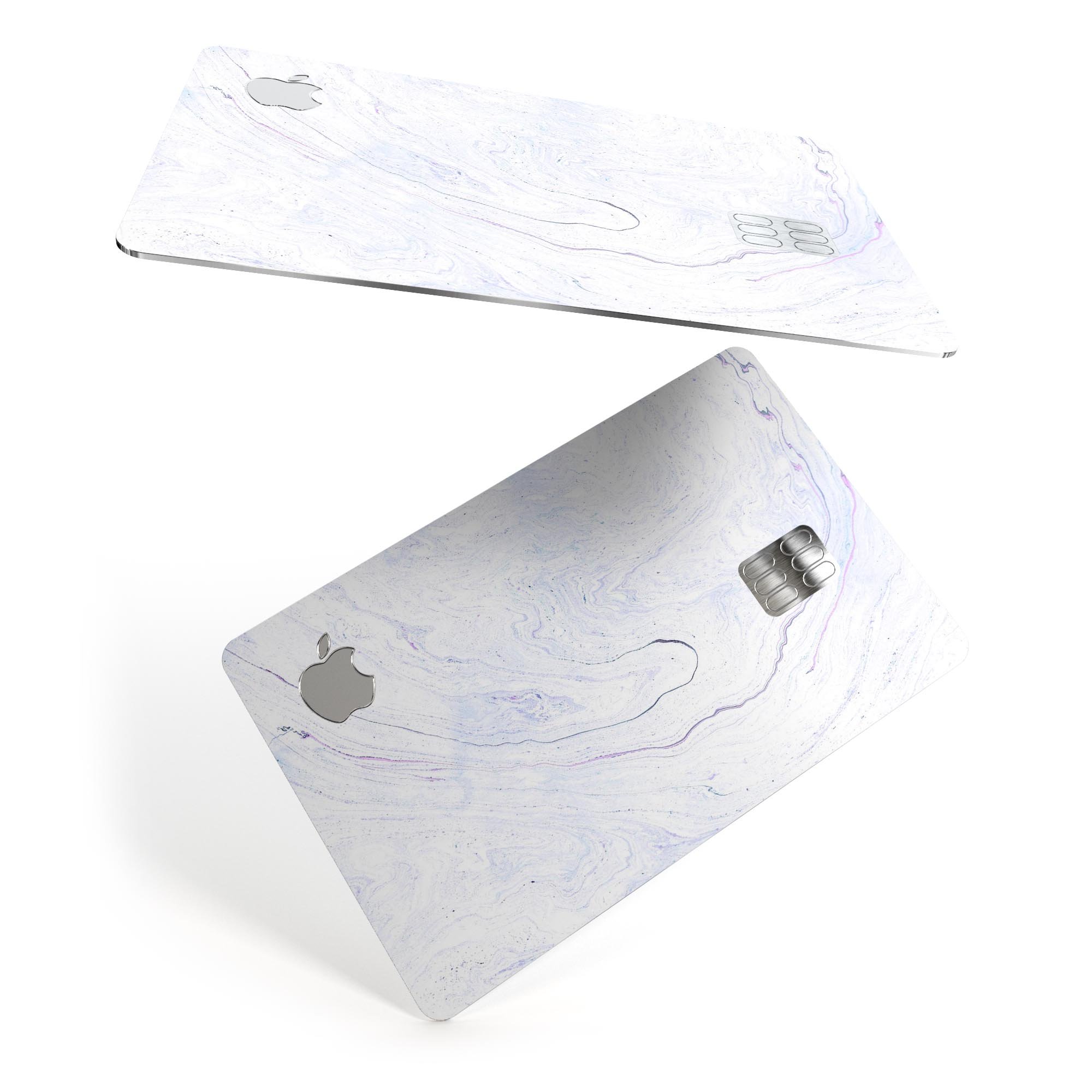 Light Purple Textured Marble skin for Apple Card, showcasing its premium vinyl texture and stylish design.