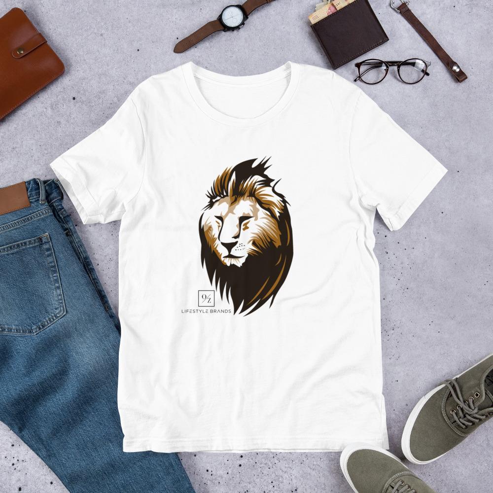 A stylish Lion Silhouette T-Shirt featuring a bold lion design, made from soft and lightweight fabric, suitable for both men and women.