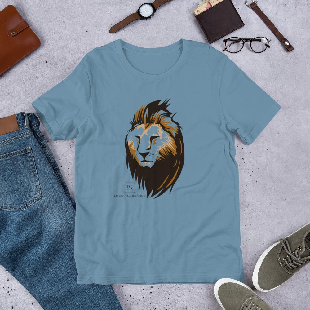 A stylish Lion Silhouette T-Shirt featuring a bold lion design, made from soft and lightweight fabric, suitable for both men and women.