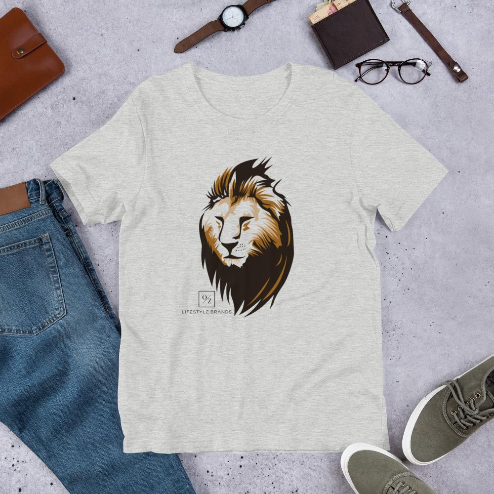 A stylish Lion Silhouette T-Shirt featuring a bold lion design, made from soft and lightweight fabric, suitable for both men and women.