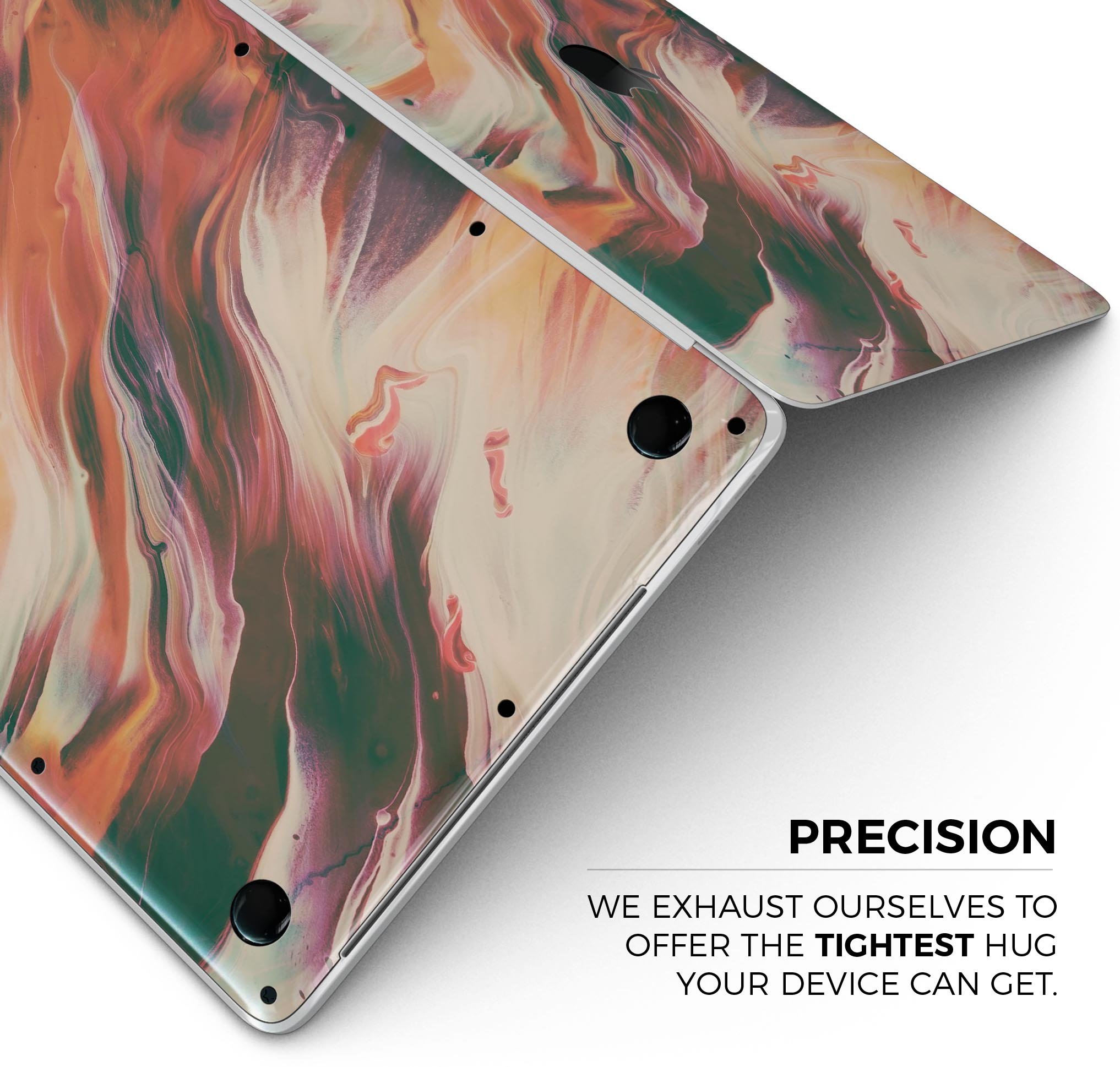 Liquid Abstract Paint Remix V1 skin decal wrap kit for MacBook, showcasing vibrant colors and a sleek design.