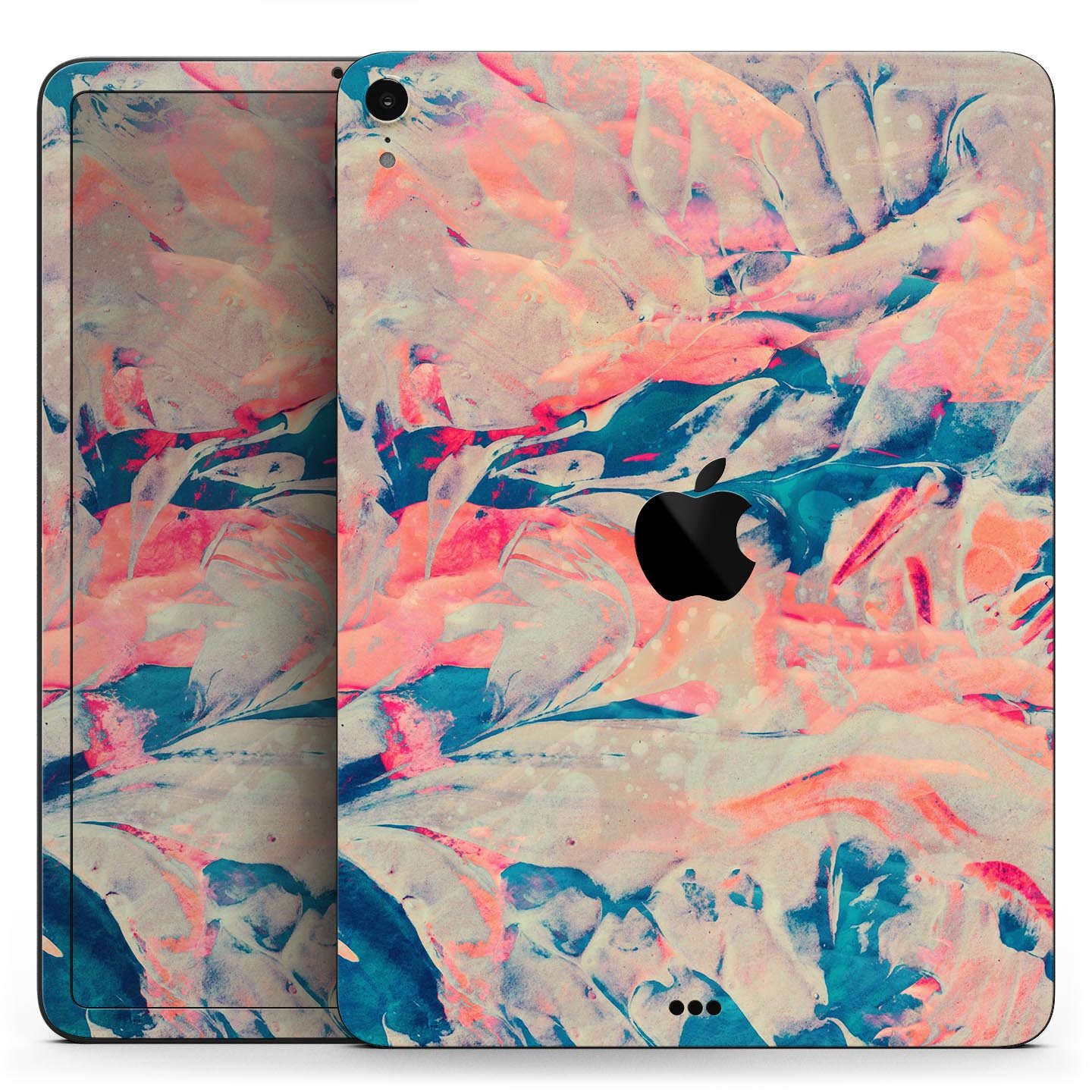 Liquid Abstract Paint Remix V12 full body skin decal for Apple devices, showcasing vibrant abstract design and premium 3M material.