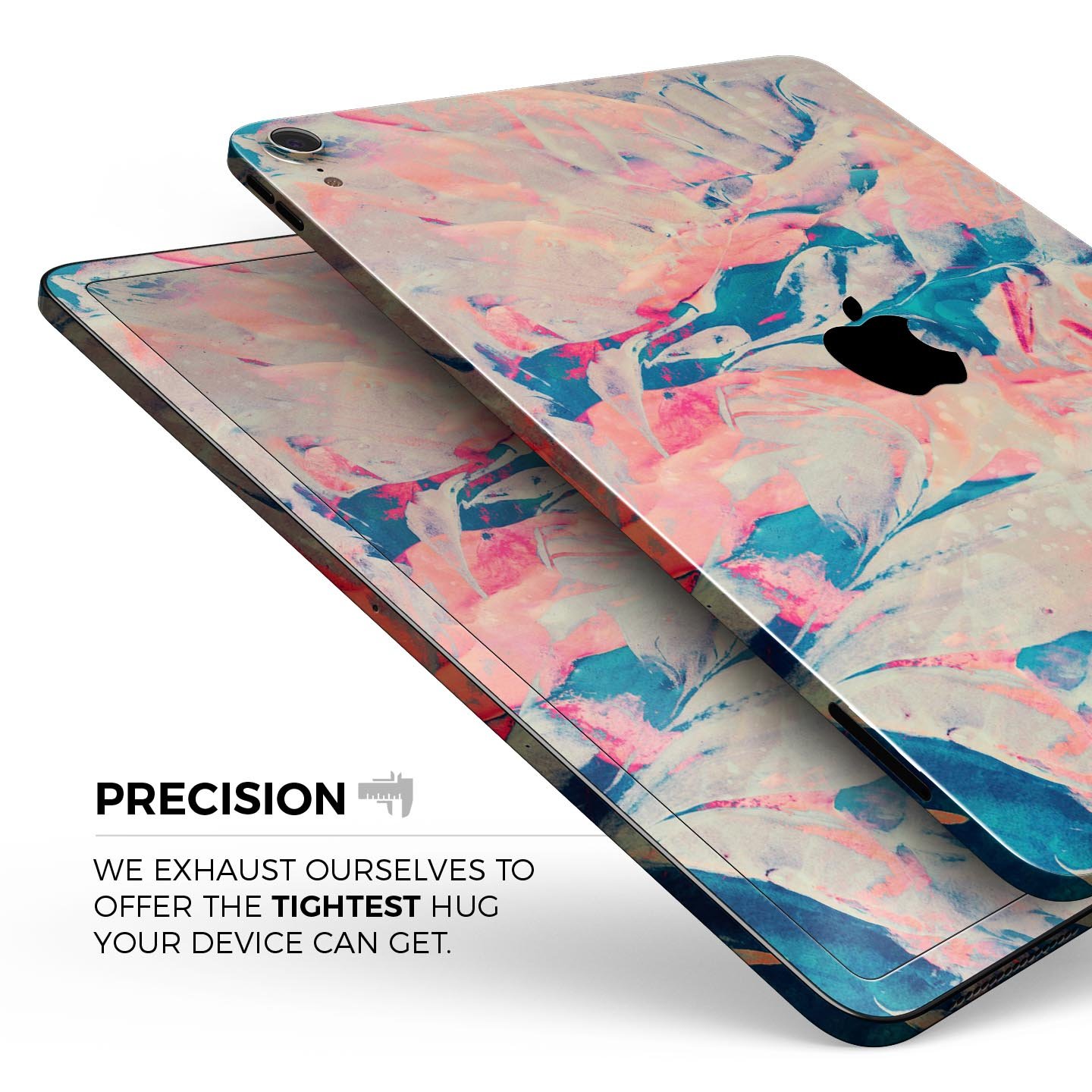 Liquid Abstract Paint Remix V12 full body skin decal for Apple devices, showcasing vibrant abstract design and premium 3M material.