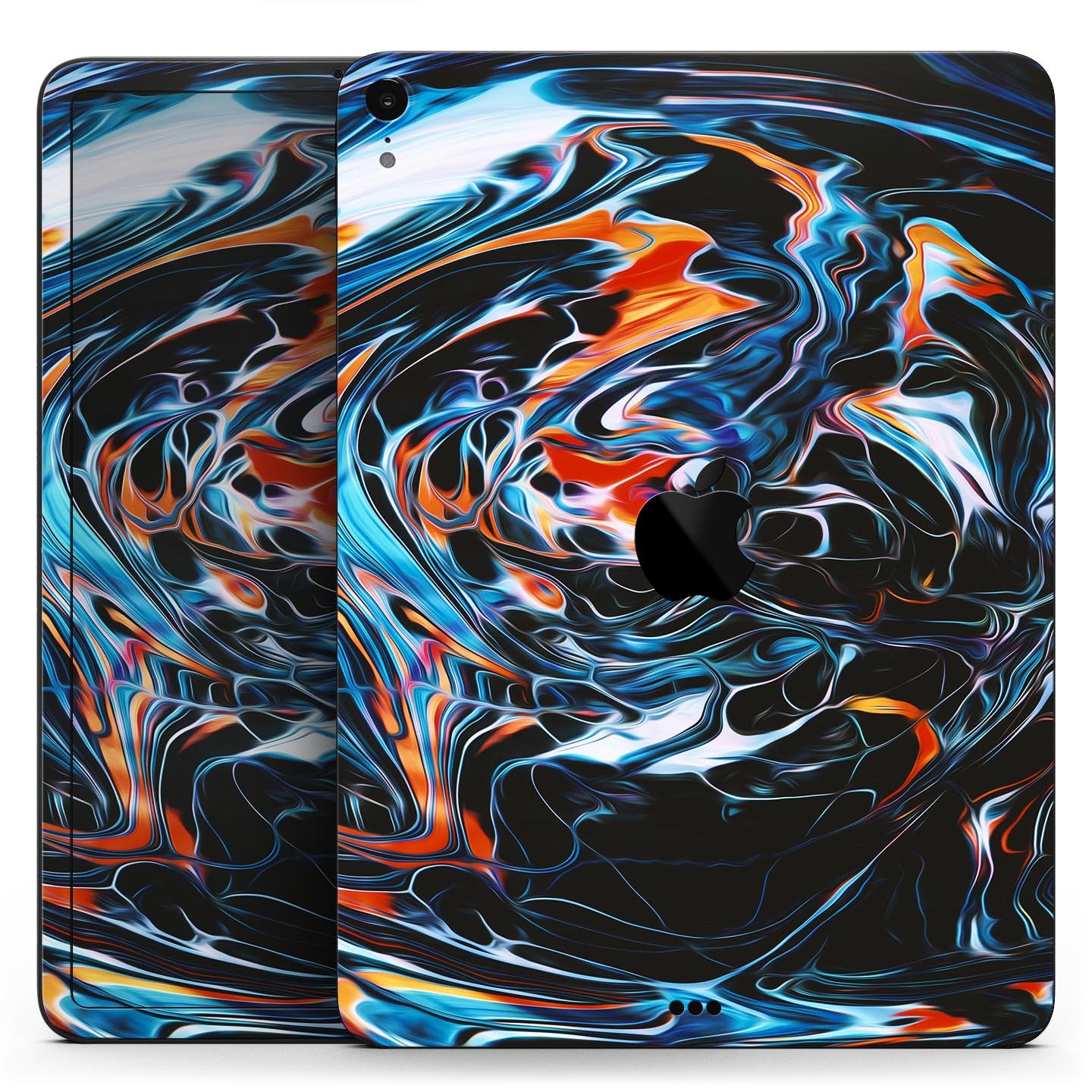 Liquid Abstract Paint Remix V2 skin decal for Apple device, showcasing vibrant abstract design and premium 3M material.