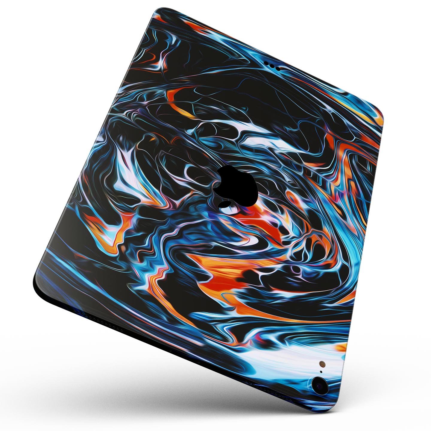 Liquid Abstract Paint Remix V2 skin decal for Apple device, showcasing vibrant abstract design and premium 3M material.