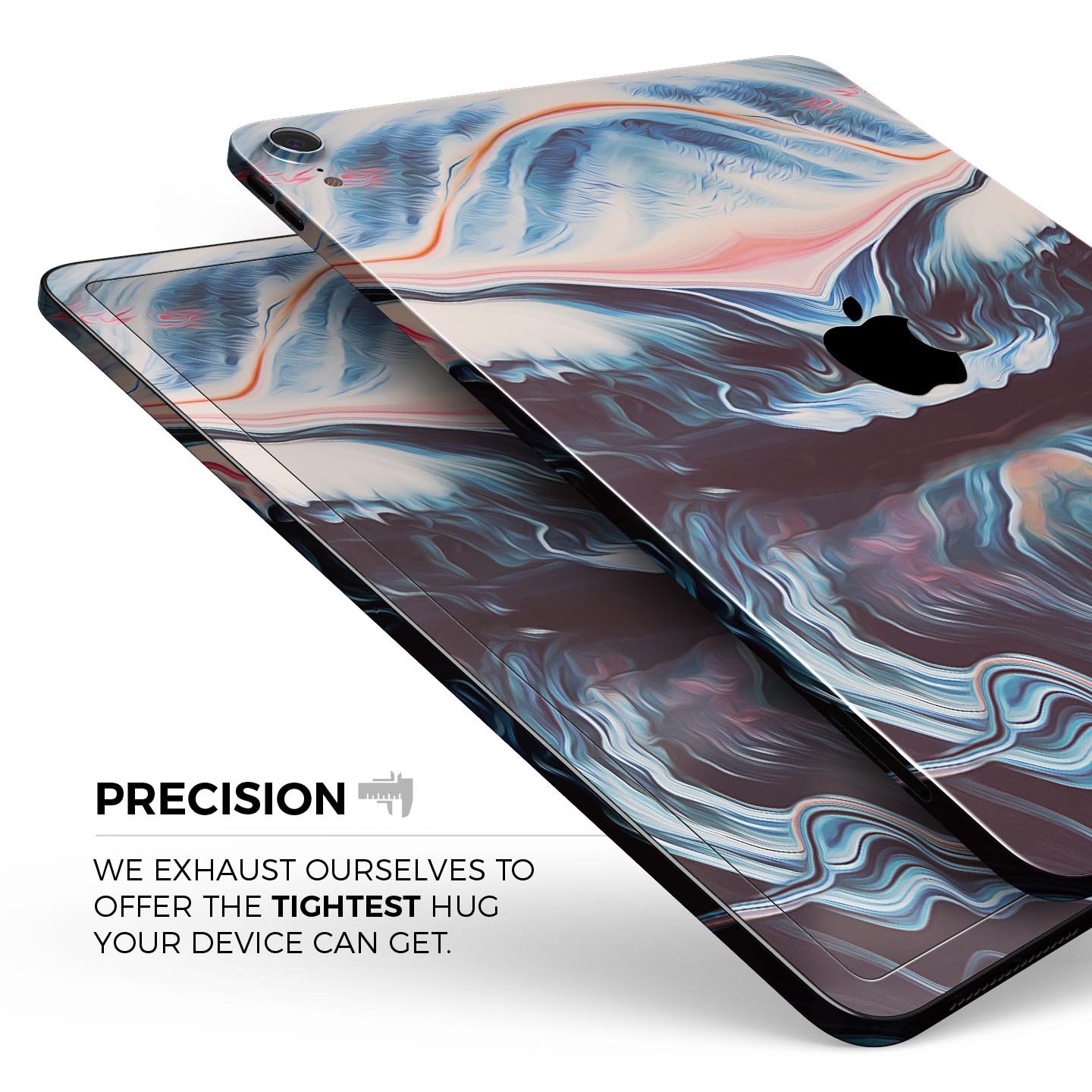 Liquid Abstract Paint Remix V23 skin decal for Apple devices, showcasing vibrant abstract design and premium 3M material.