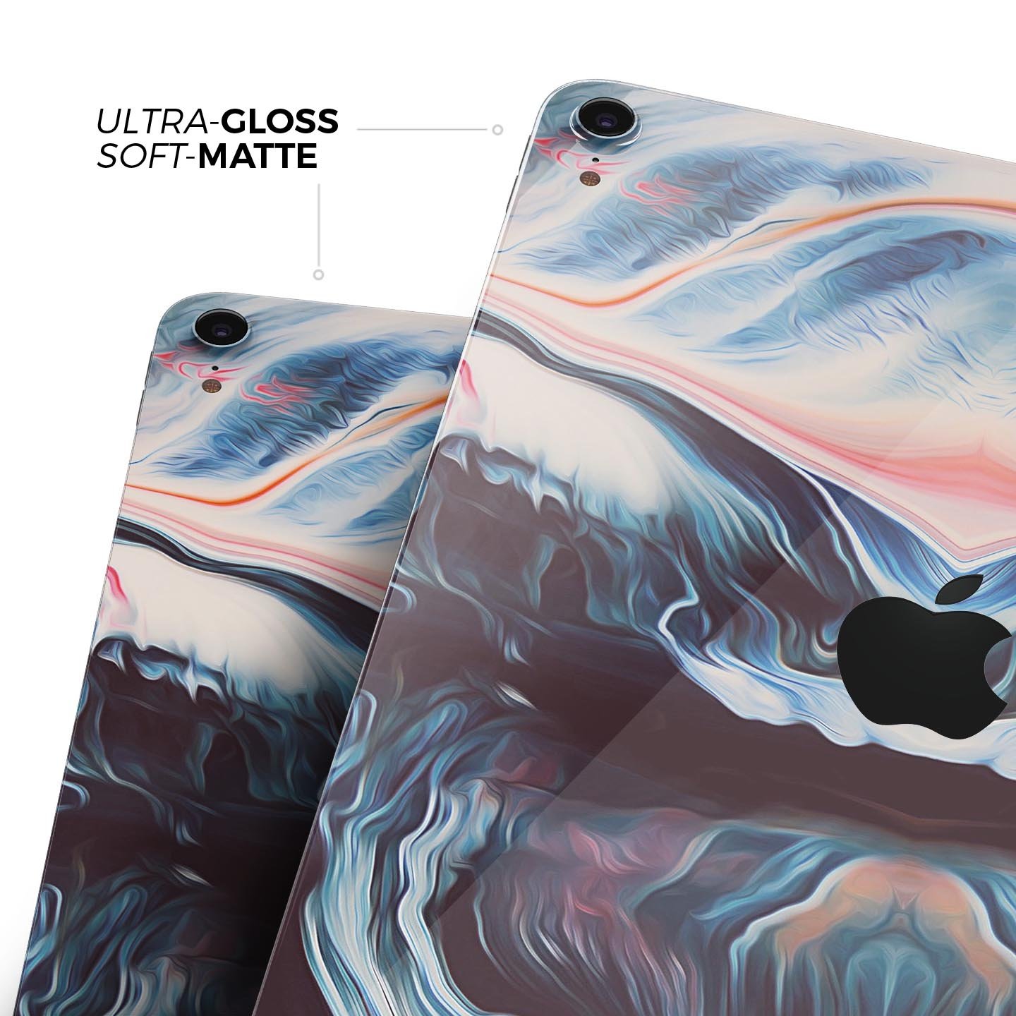 Liquid Abstract Paint Remix V23 skin decal for Apple devices, showcasing vibrant abstract design and premium 3M material.