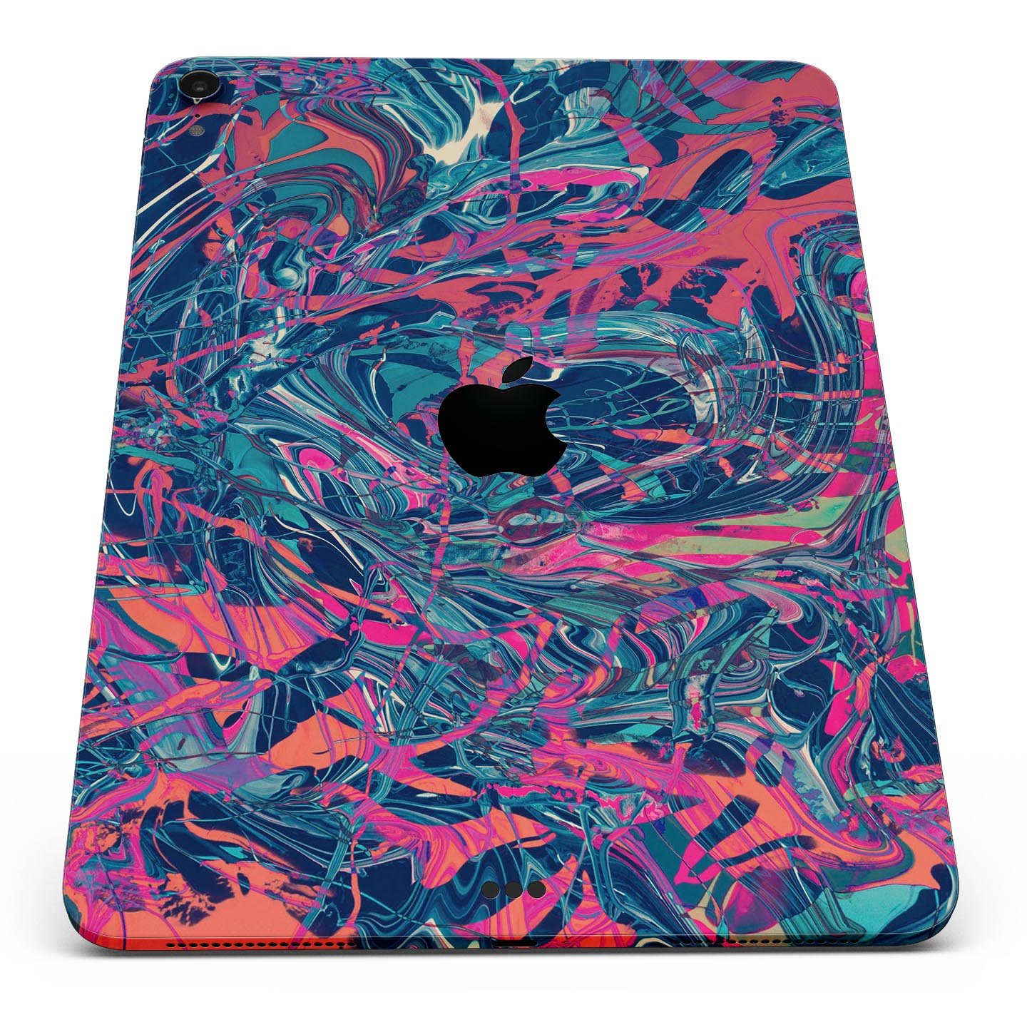 Liquid Abstract Paint Remix V25 full body skin decal for Apple devices, showcasing vibrant colors and a sleek design.